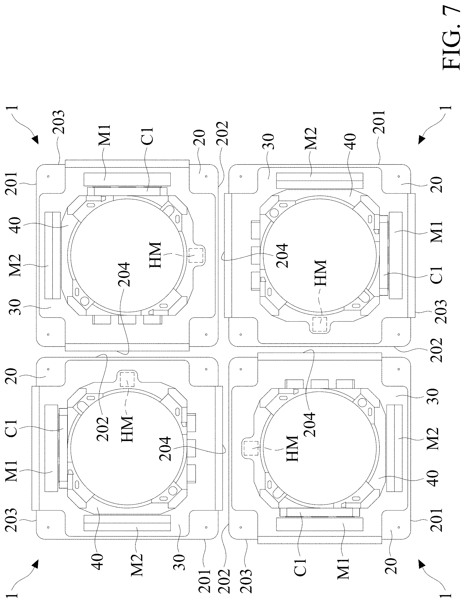 Patent US11774704 Figure 7 – Driving mechanism