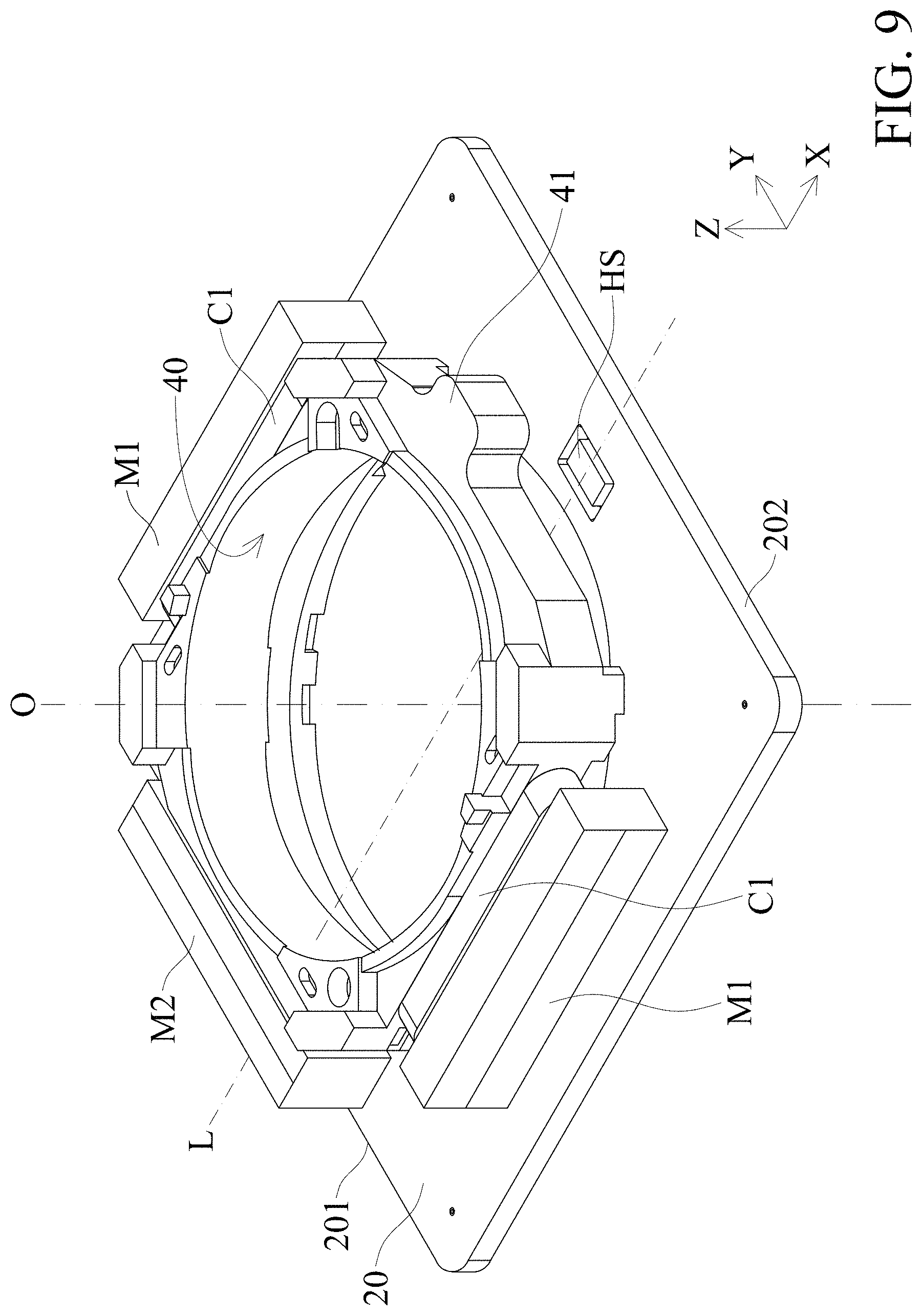Patent US11774704 Figure 9 – Driving mechanism