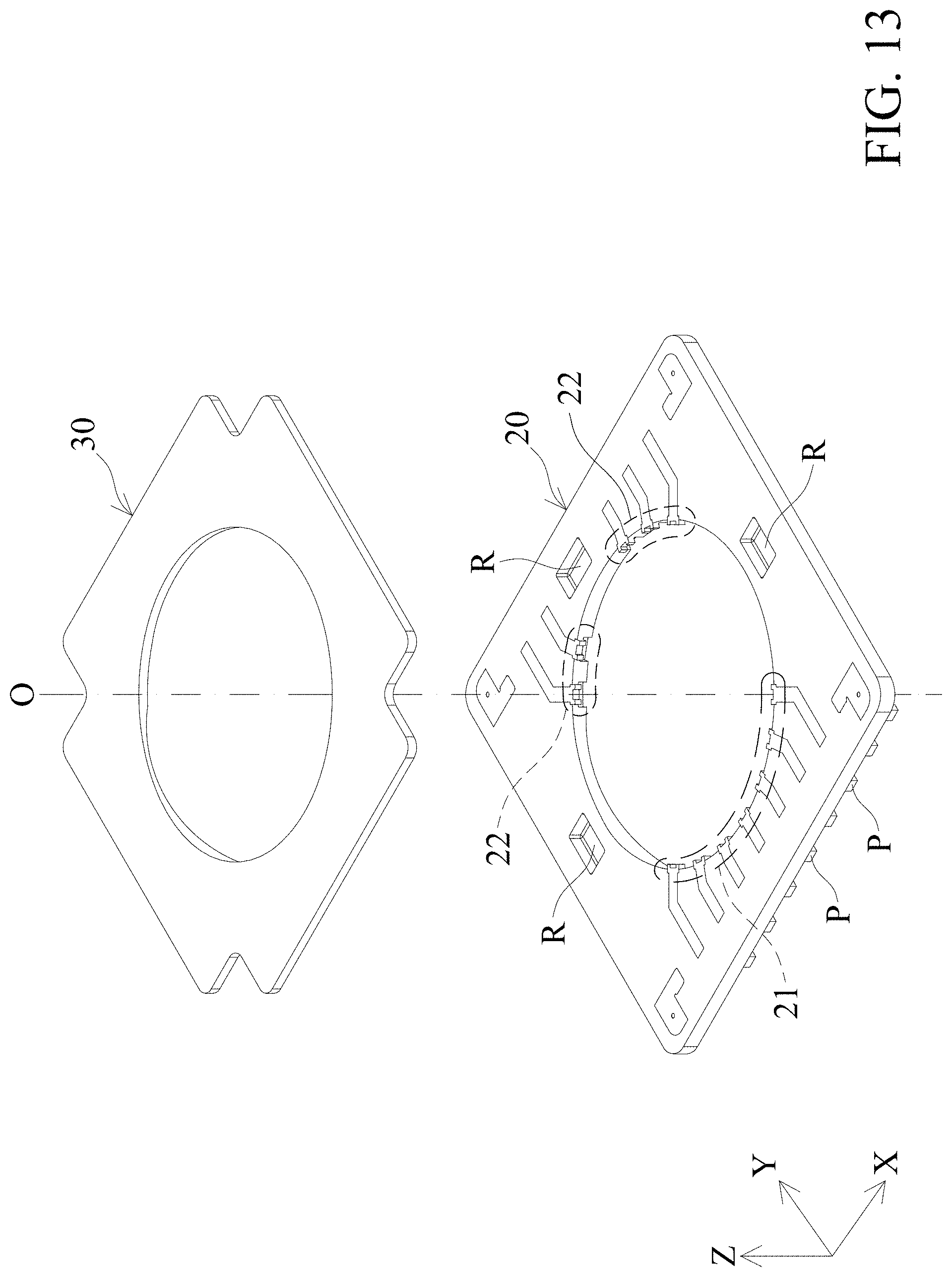Patent US11774704 Figure 13 – Driving mechanism