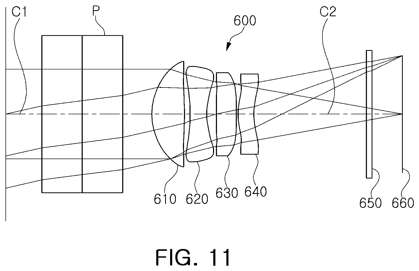 Patent US11774709 Figure 11 – Optical imaging system and portable electronic device