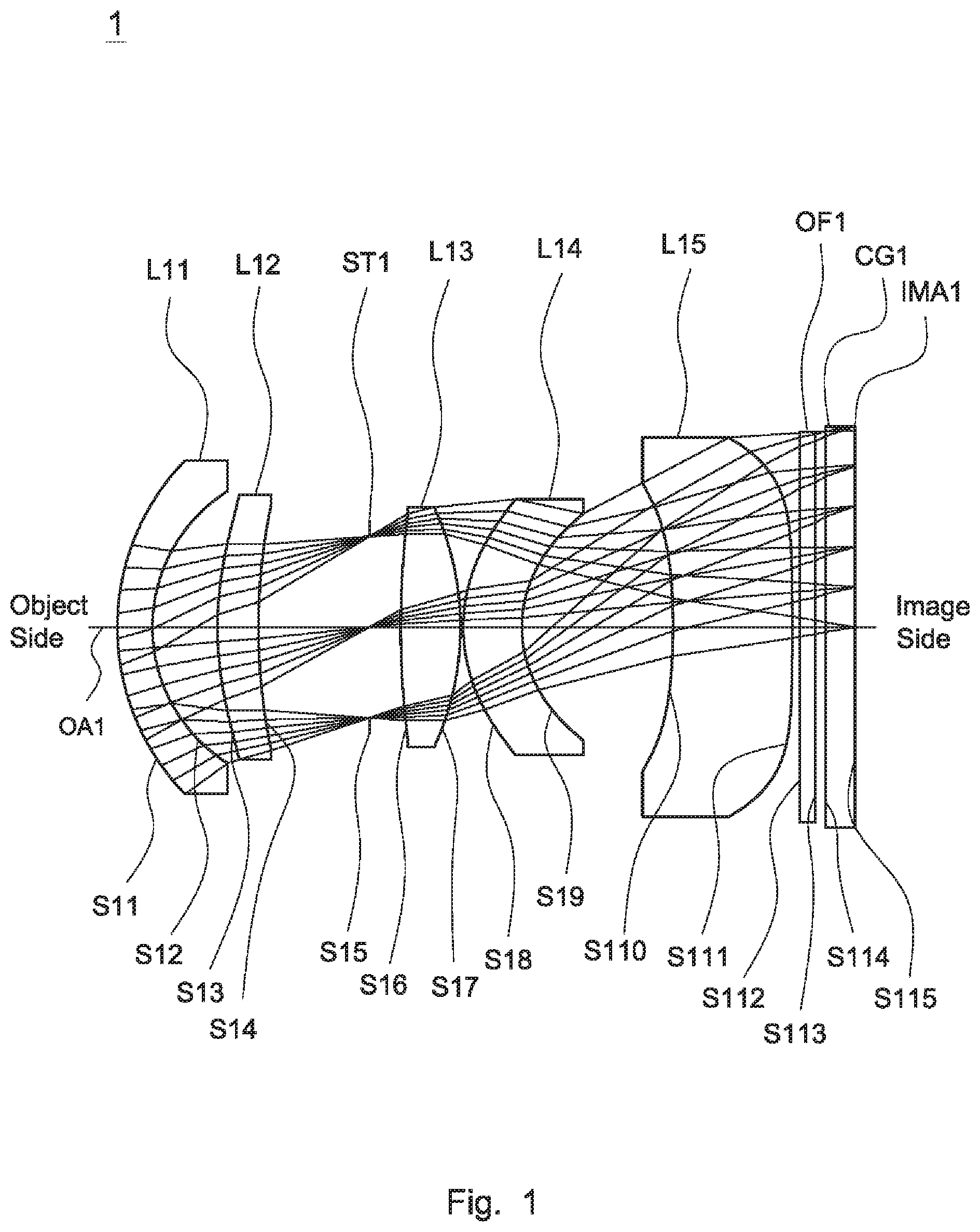 Patent US11774710 Figure 1 – Lens assembly
