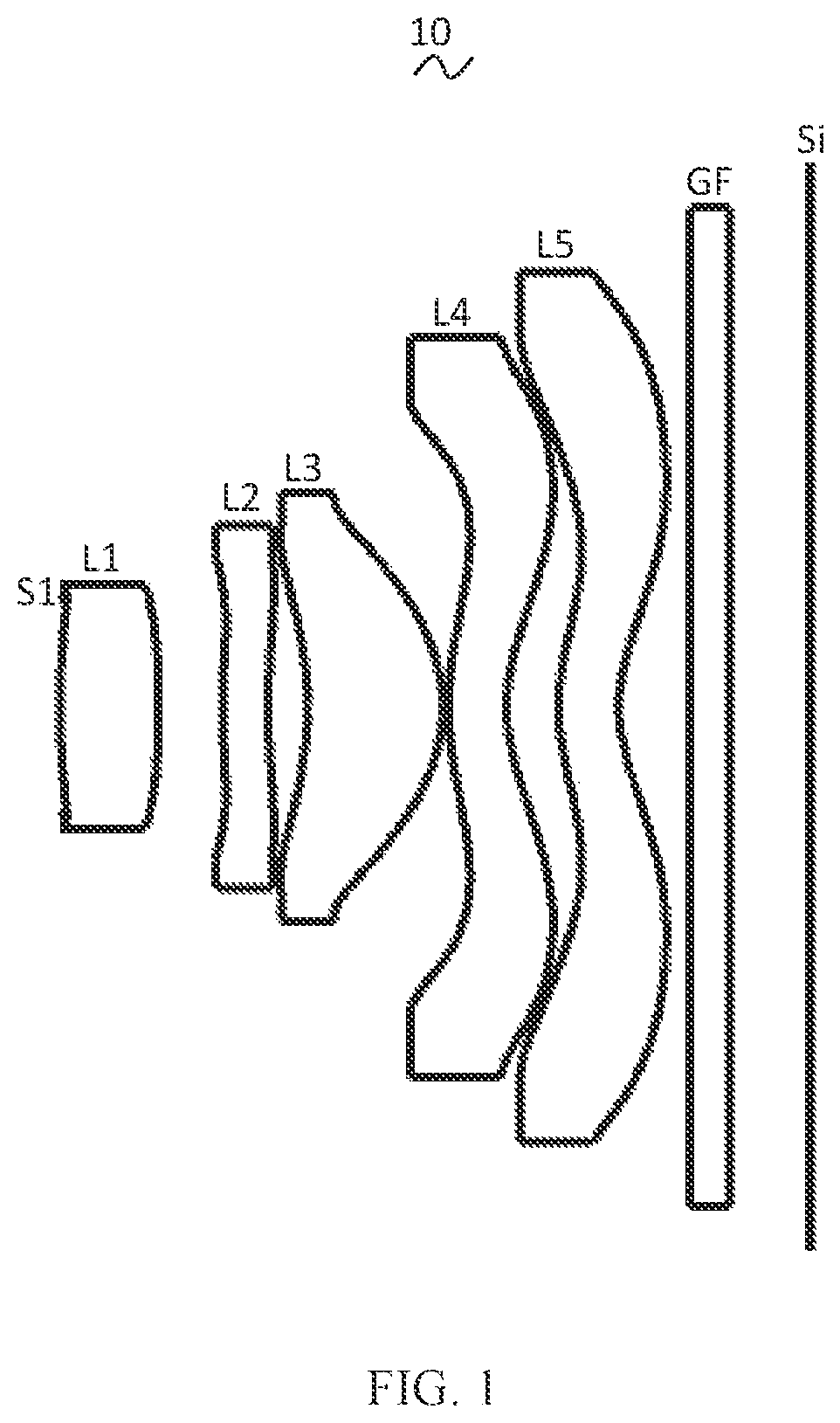 Patent US11774711 Figure 1 – Camera optical lens