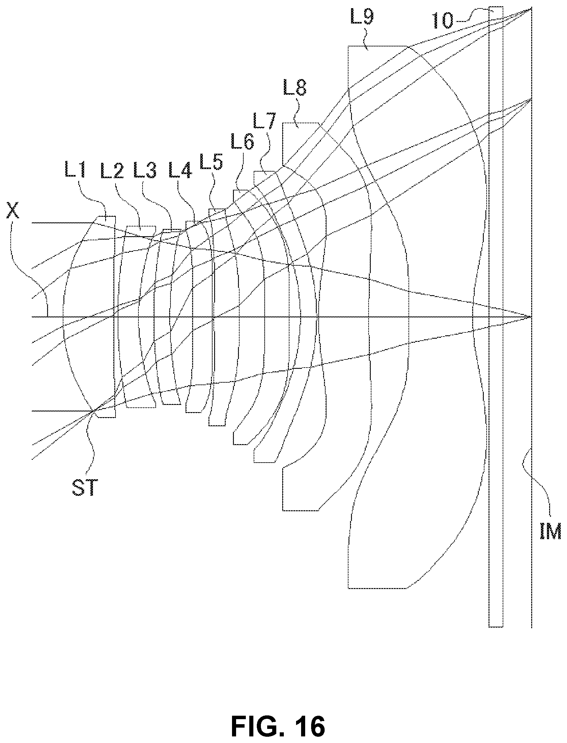 Patent US11774713 Figure 16 – Imaging lens