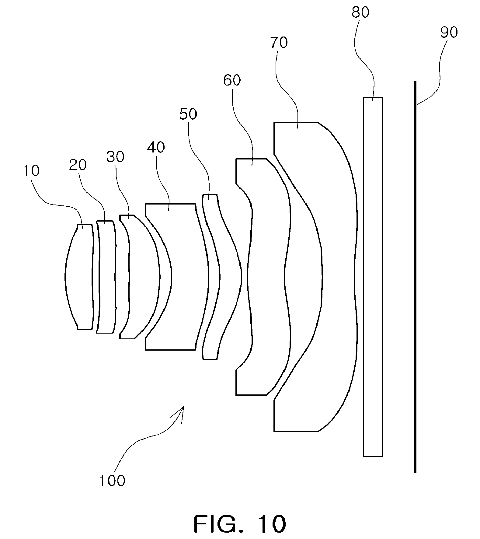 Patent US11774717 Figure 10 – Lens module