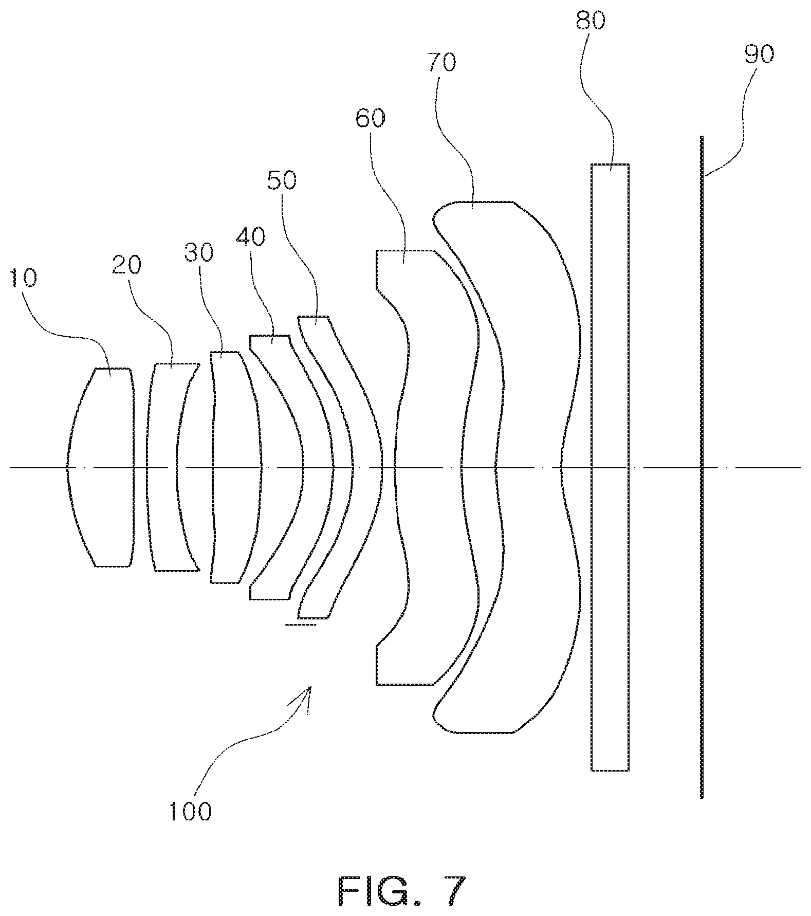 Patent US11774719 Figure 7 – Lens module