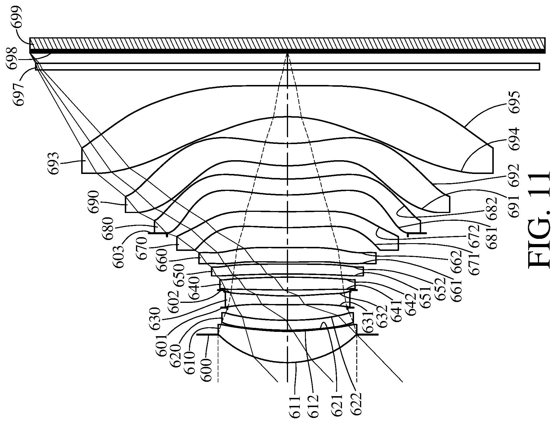 Patent US11774721 Figure 11 – Image capturing optical system, image capturing unit and electronic device