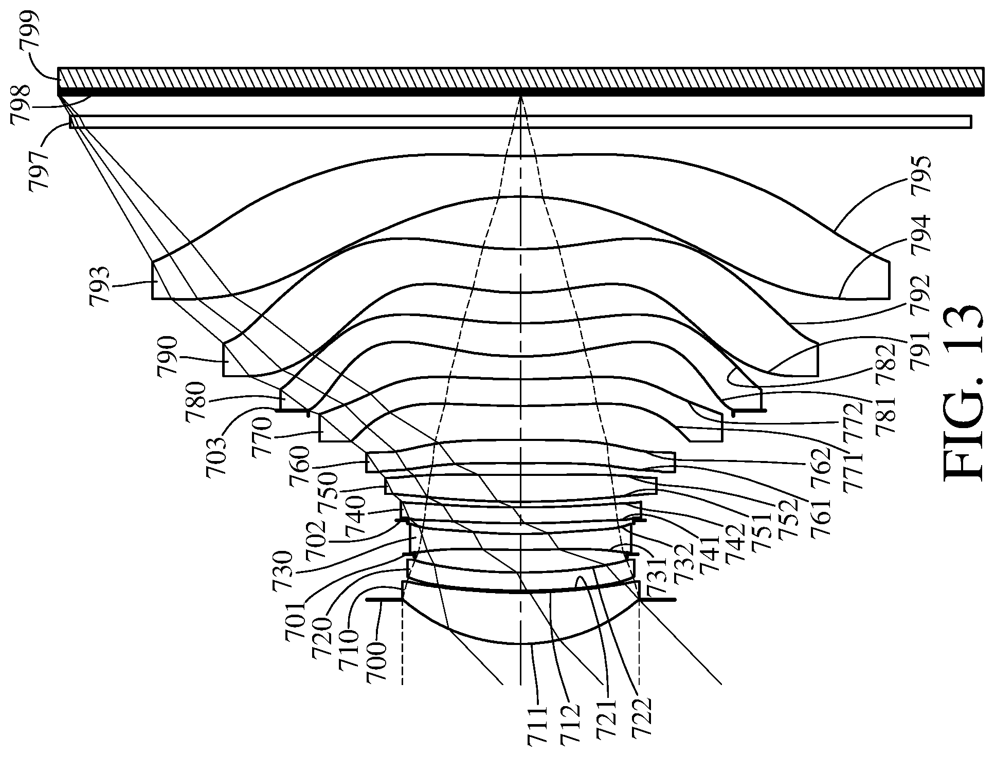 Patent US11774721 Figure 13 – Image capturing optical system, image capturing unit and electronic device