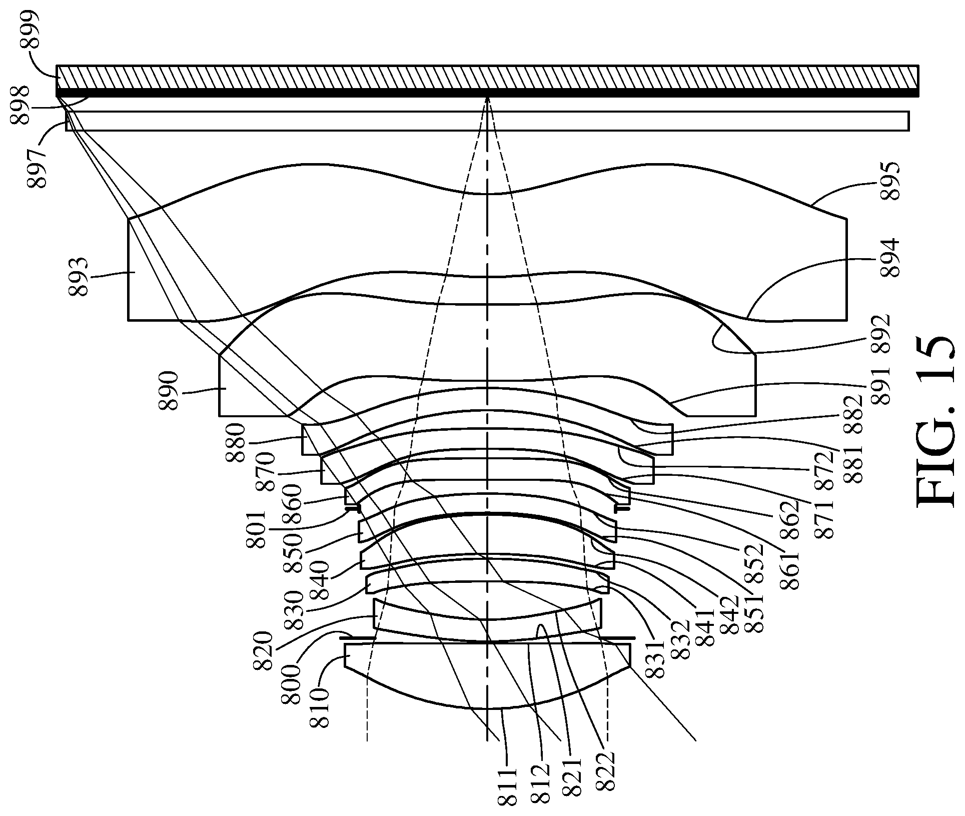 Patent US11774721 Figure 15 – Image capturing optical system, image capturing unit and electronic device