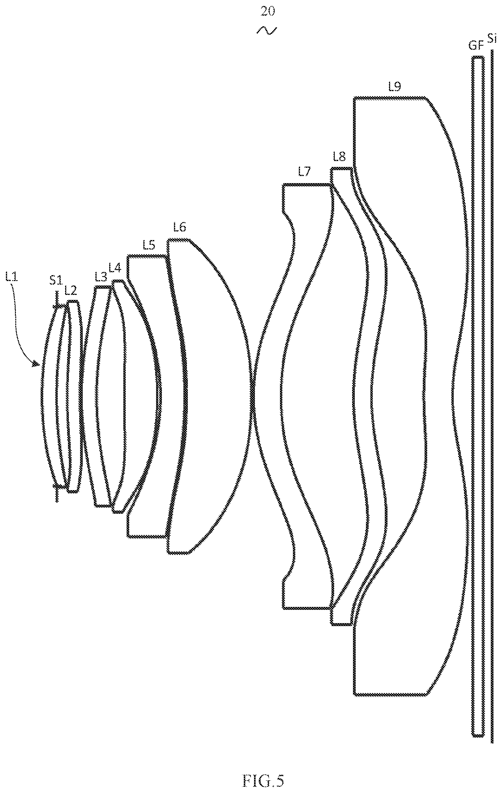 Patent US11774722 Figure 4 – Camera optical lens