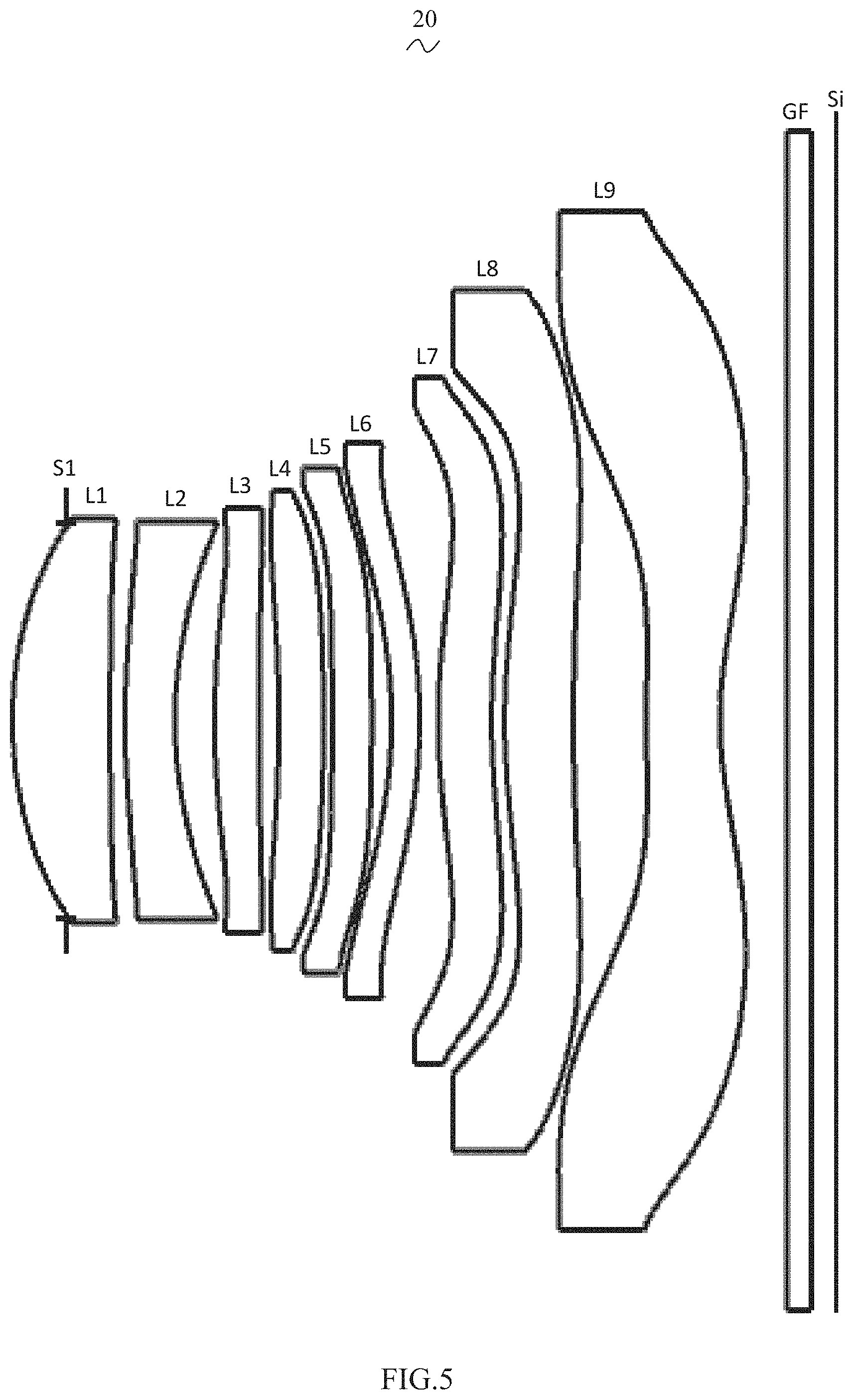 Patent US11774723 Figure 4 – Camera optical lens