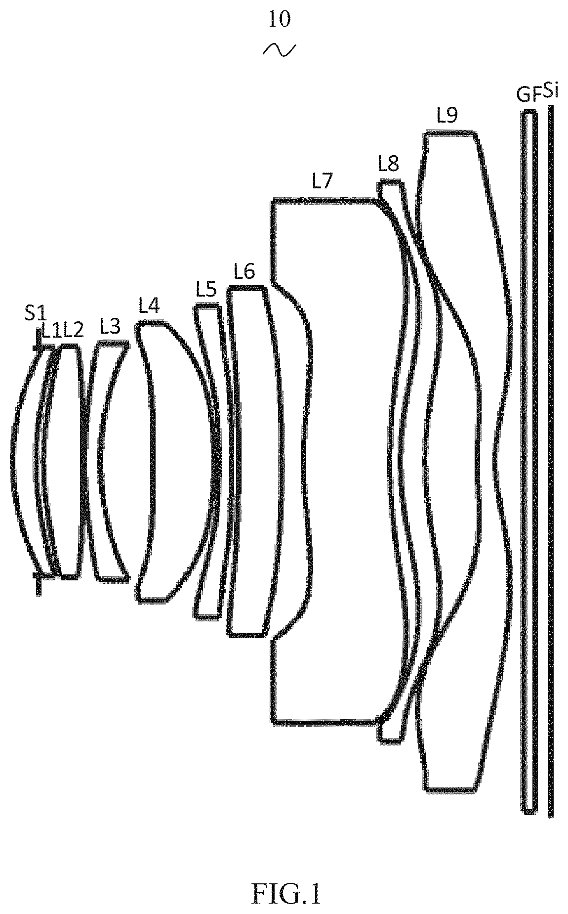 Patent US11774724 — Camera optical lens — Figure 1