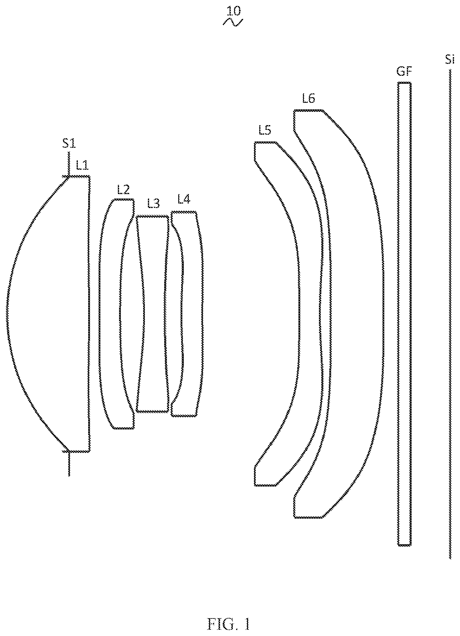 Patent US11774725 Figure 1 – Camera optical lens