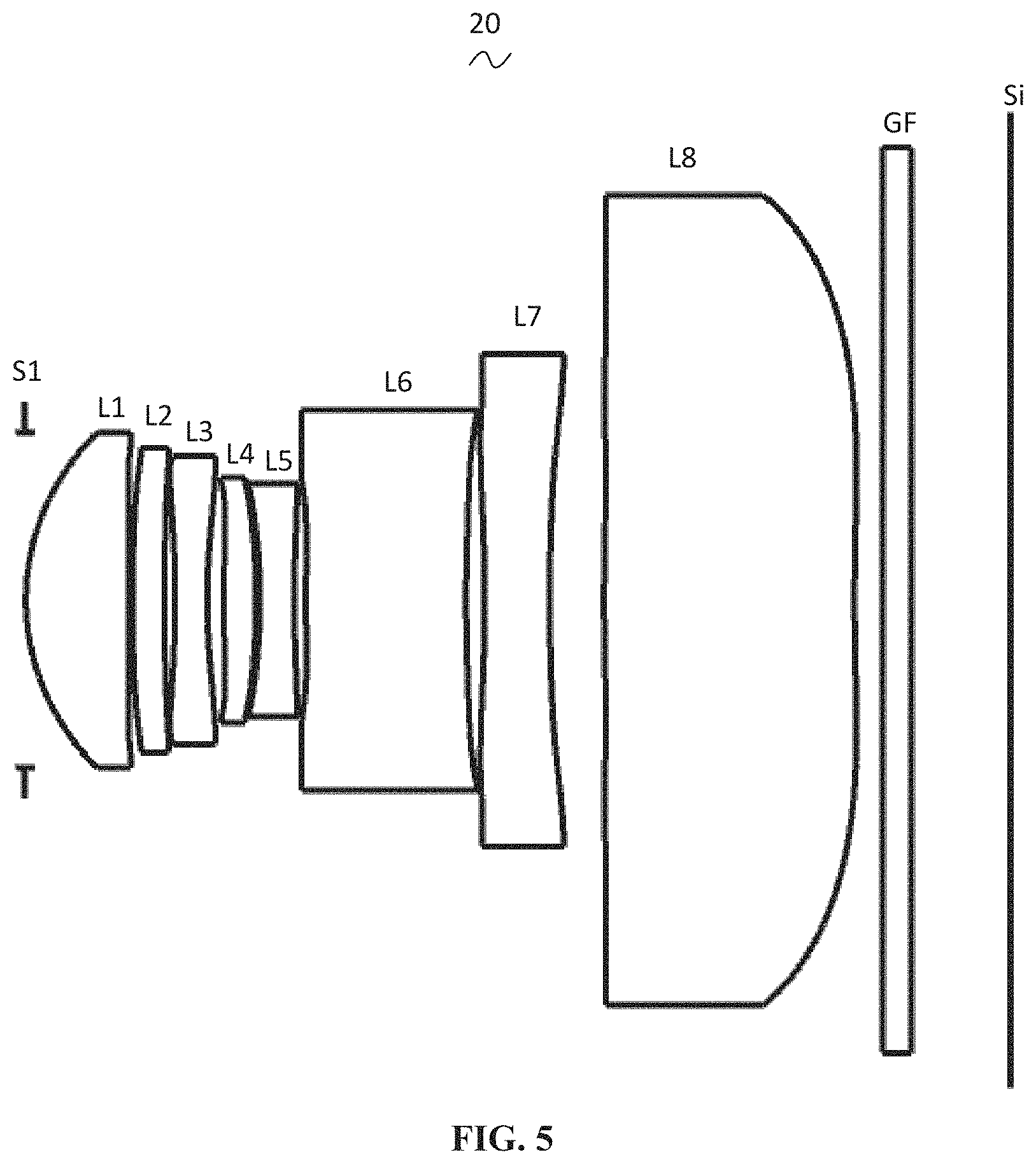 Patent US11774727 Figure 4 – Camera optical lens