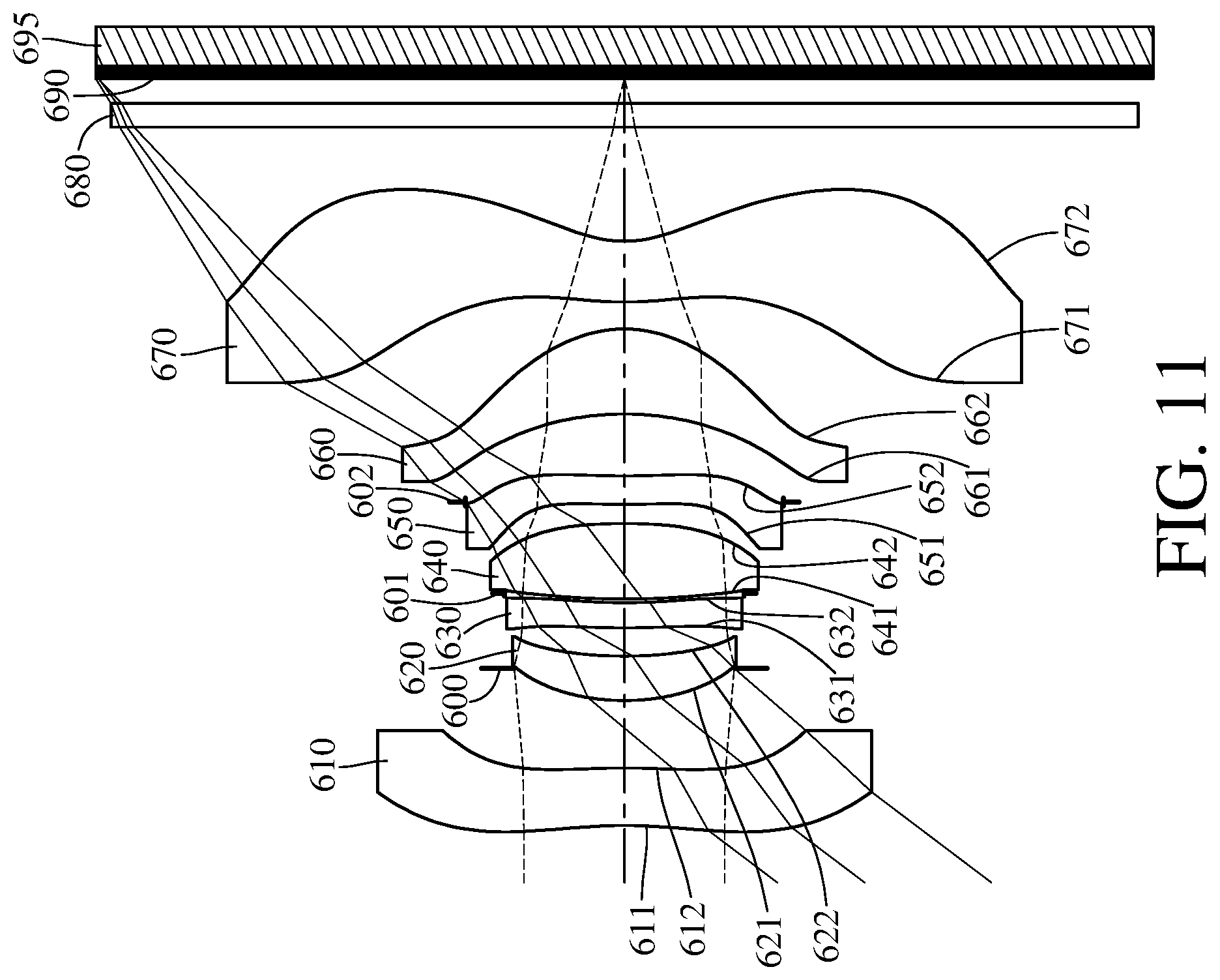 Patent US11774728 Figure 11 – Photographing optical lens system, image capturing unit and electronic device