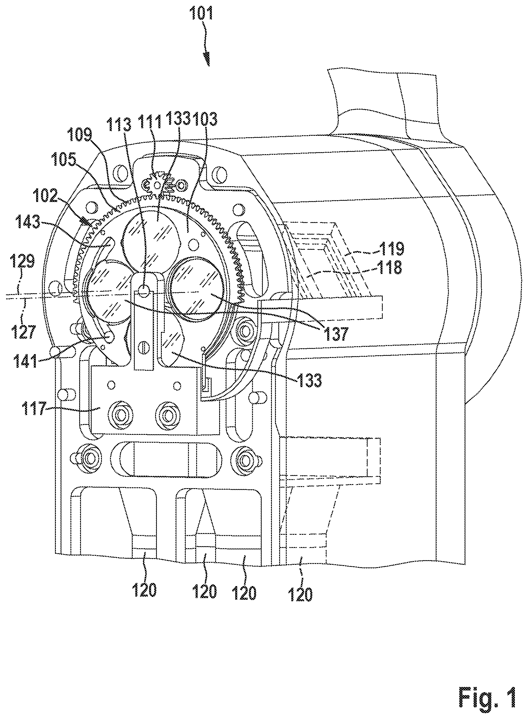 Patent US11774736 Figure 1 – Filter switching device for an optical observation instrument with two optical paths, optical observation instrument and method for switching a filter of an optical observation instrument
