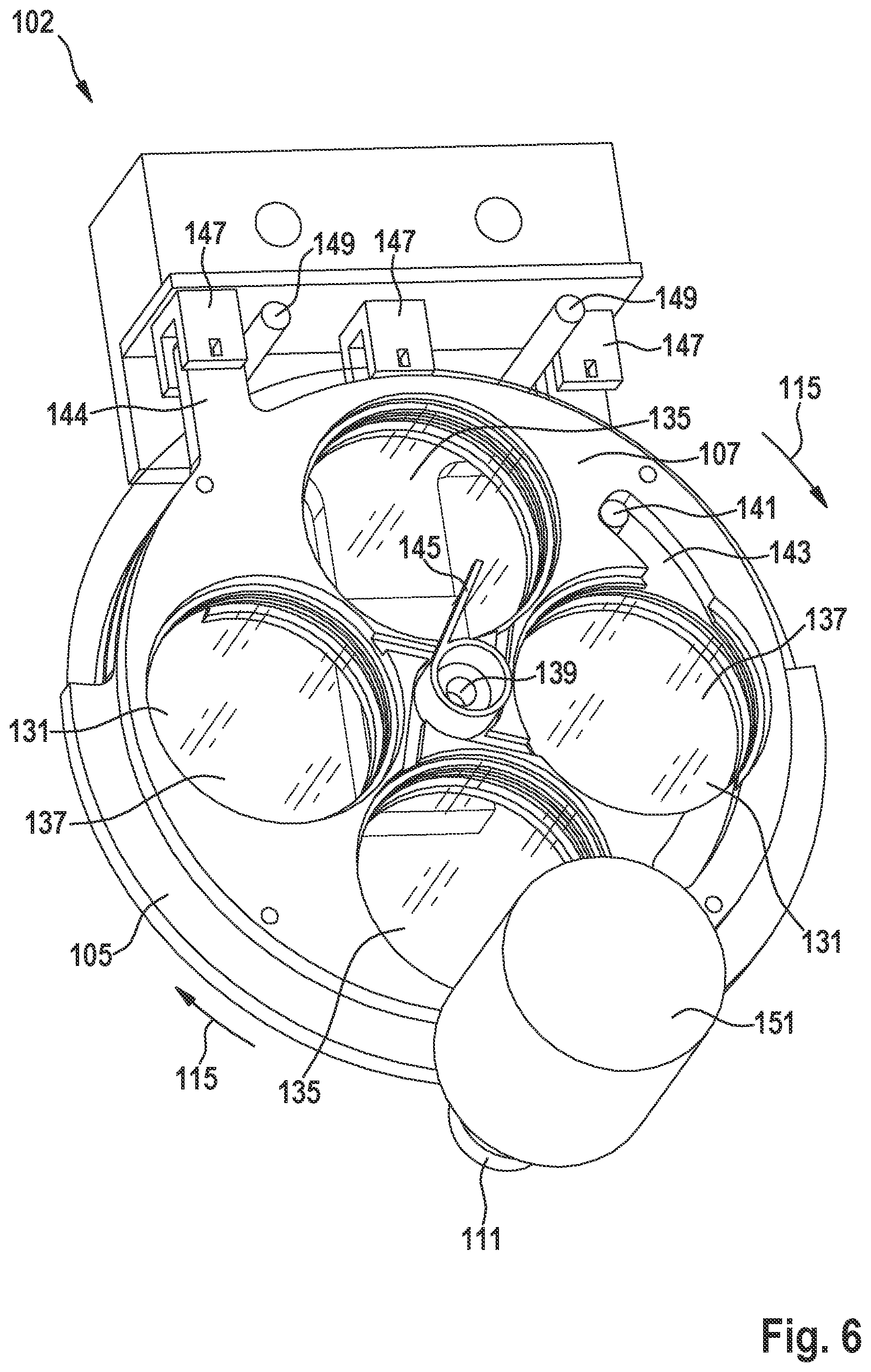 Patent US11774736 Figure 6 – Filter switching device for an optical observation instrument with two optical paths, optical observation instrument and method for switching a filter of an optical observation instrument