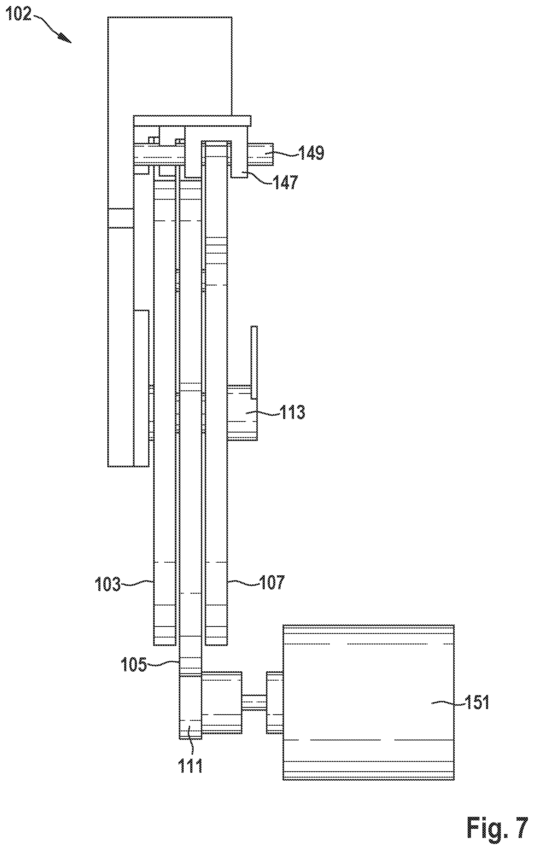 Patent US11774736 Figure 7 – Filter switching device for an optical observation instrument with two optical paths, optical observation instrument and method for switching a filter of an optical observation instrument
