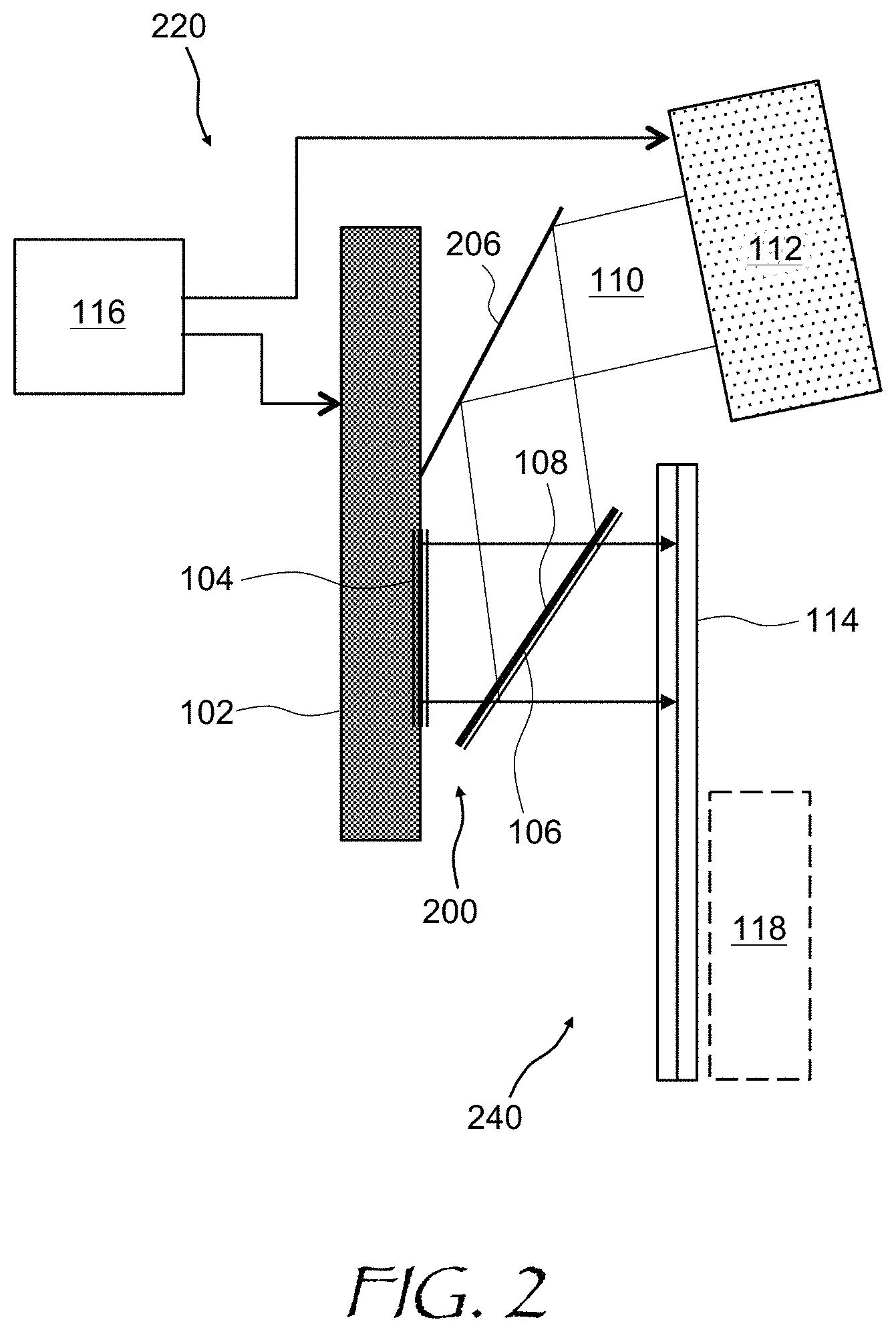 Patent US11774737 Figure 2 – Folded-beam, low-obliquity beam scanner