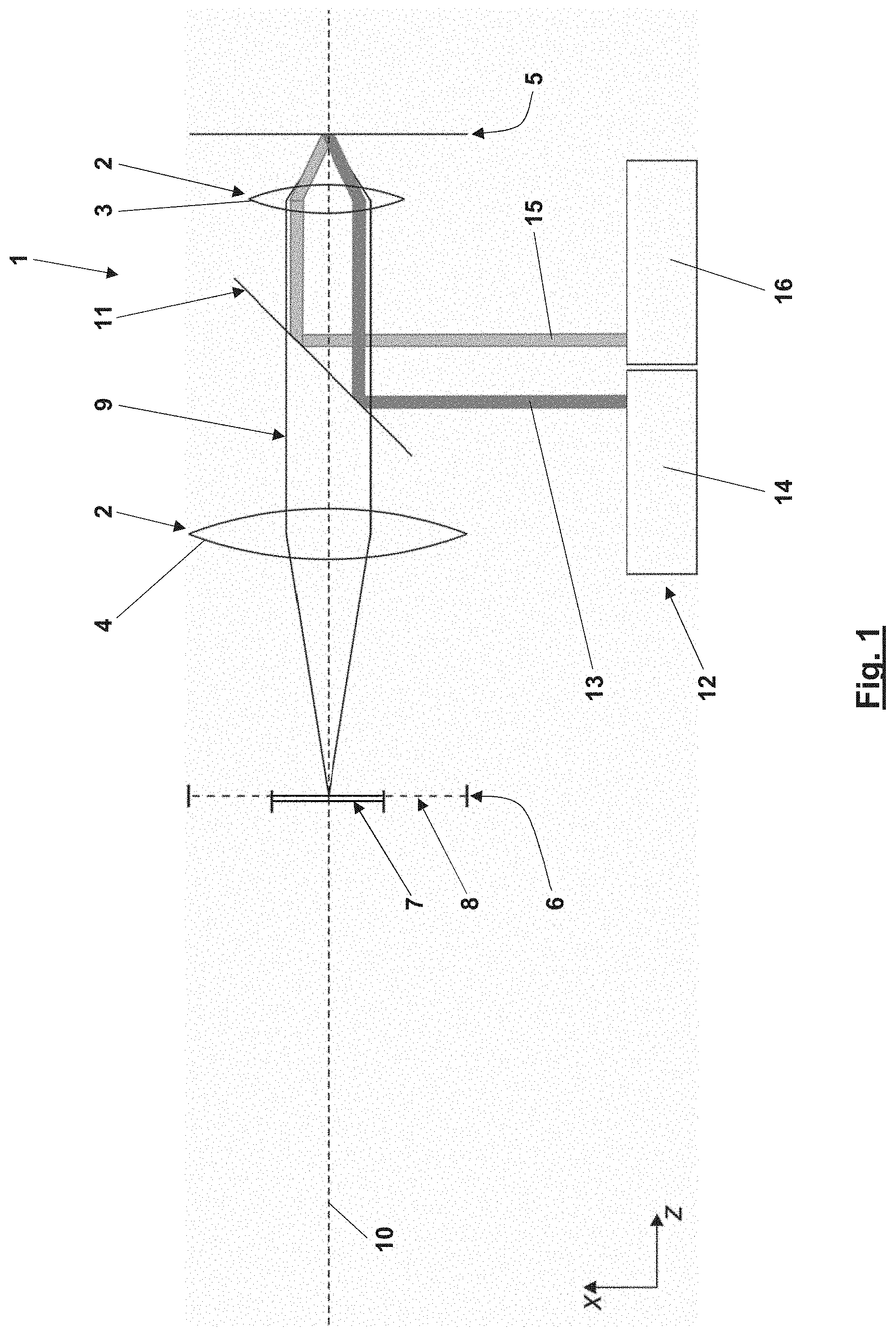 Patent US11774740 — Apparatus for monitoring a focal state of microscope — Figure 1
