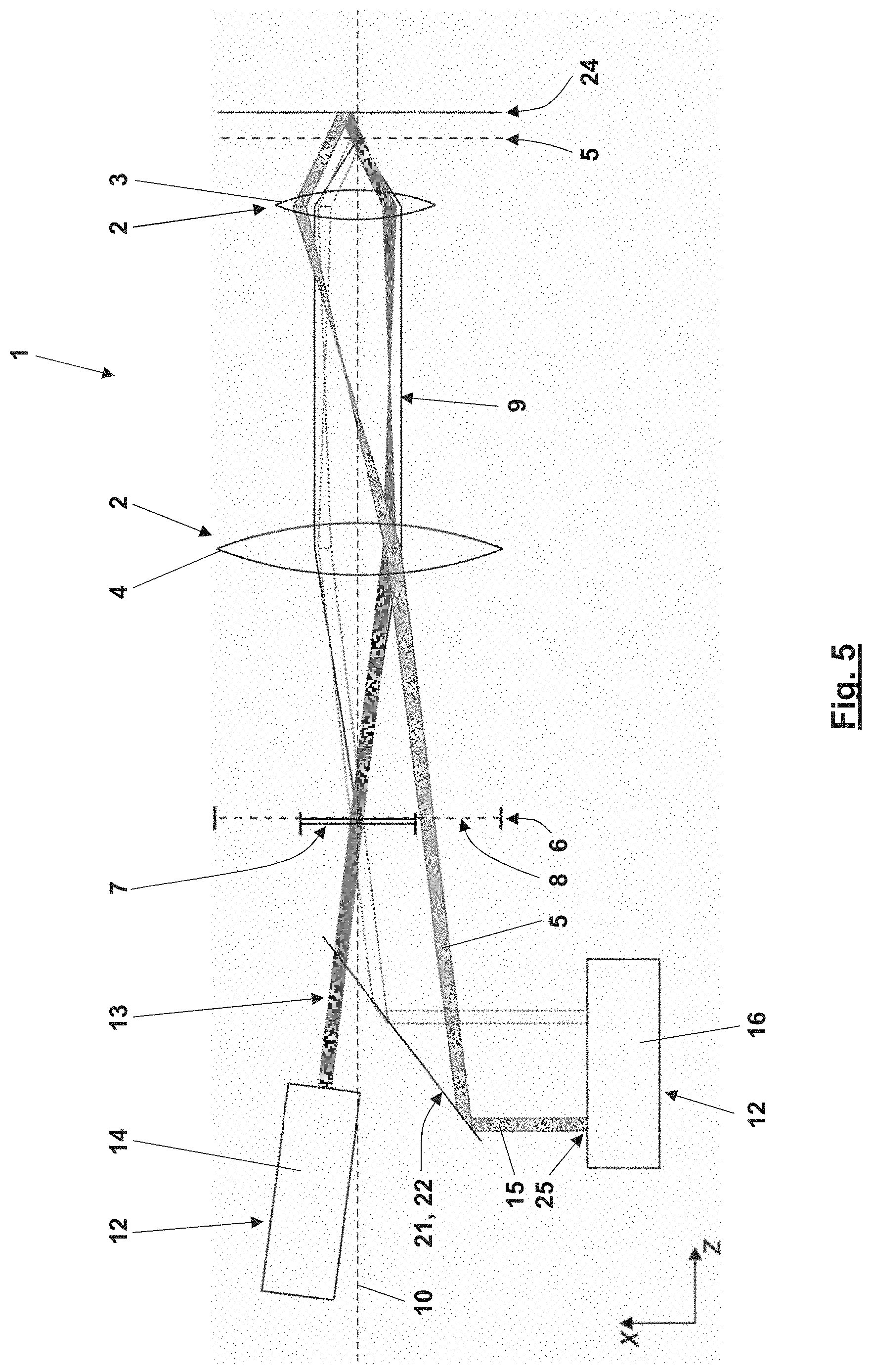 Patent US11774740 Figure 5 – Apparatus for monitoring a focal state of microscope
