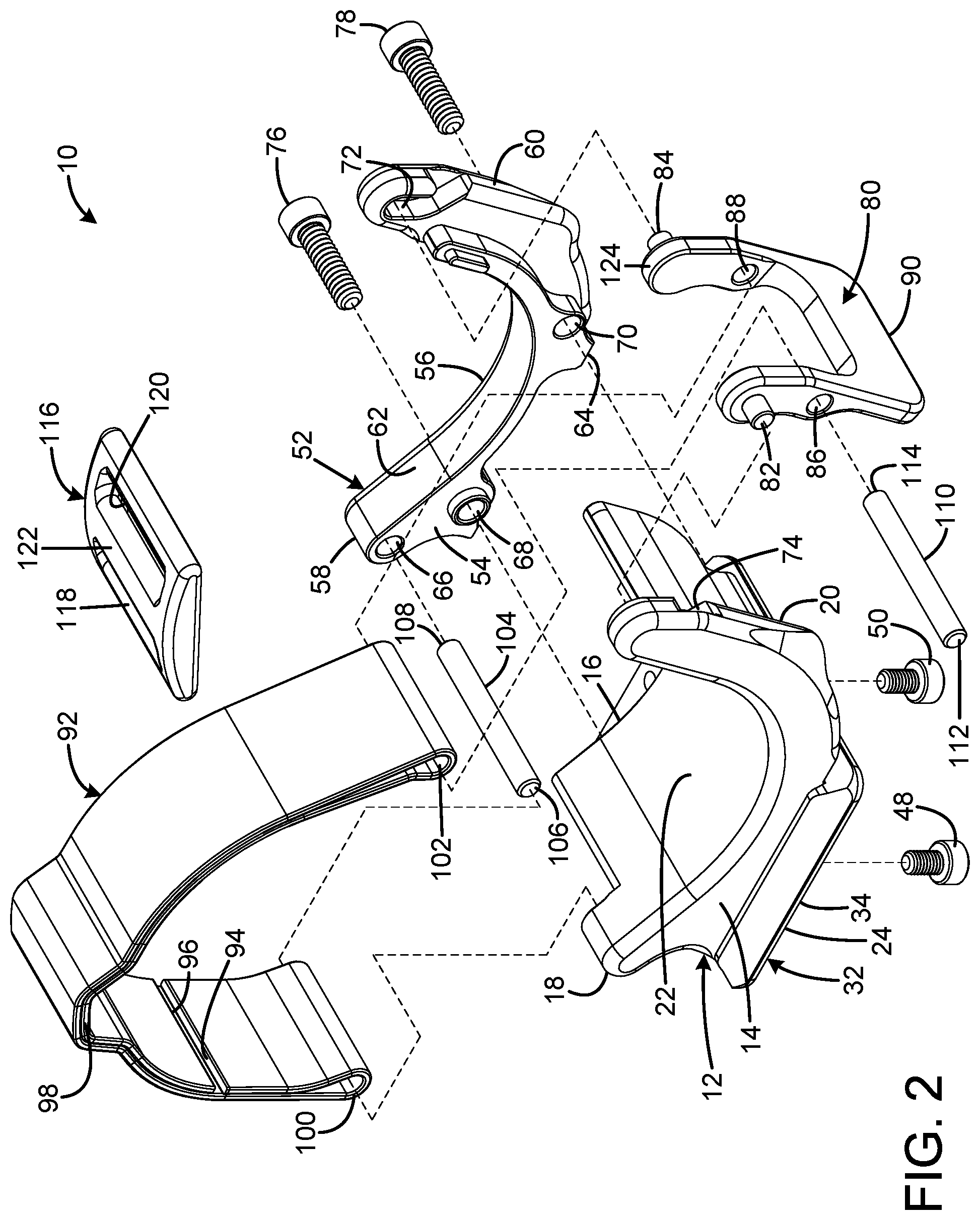 Patent US11774741 Figure 2 – Support facility for a binocular
