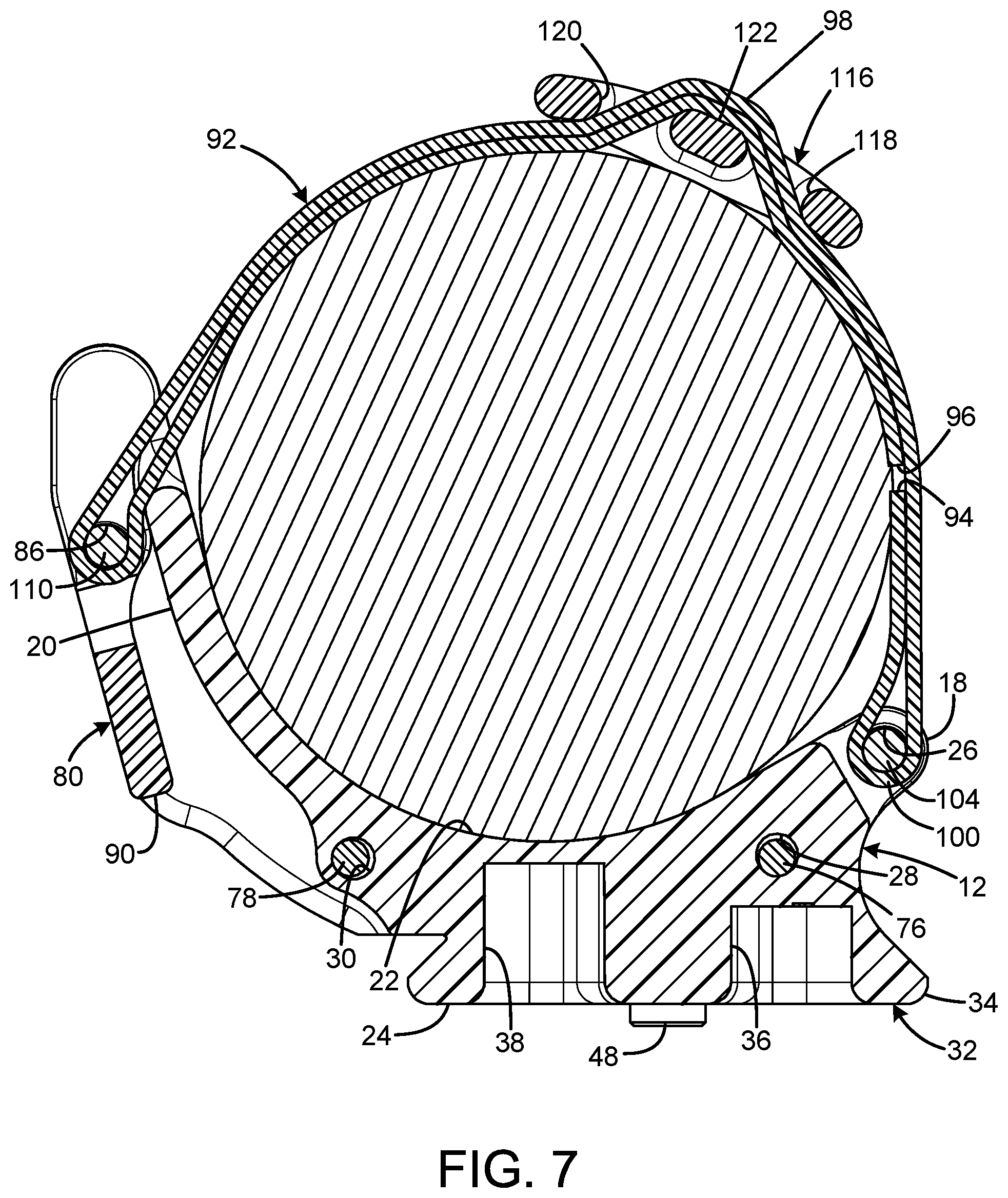 Patent US11774741 Figure 7 – Support facility for a binocular
