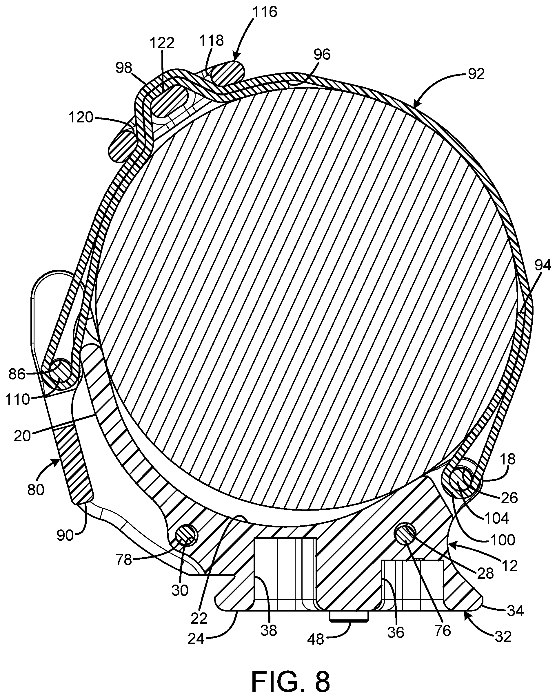 Patent US11774741 Figure 8 – Support facility for a binocular
