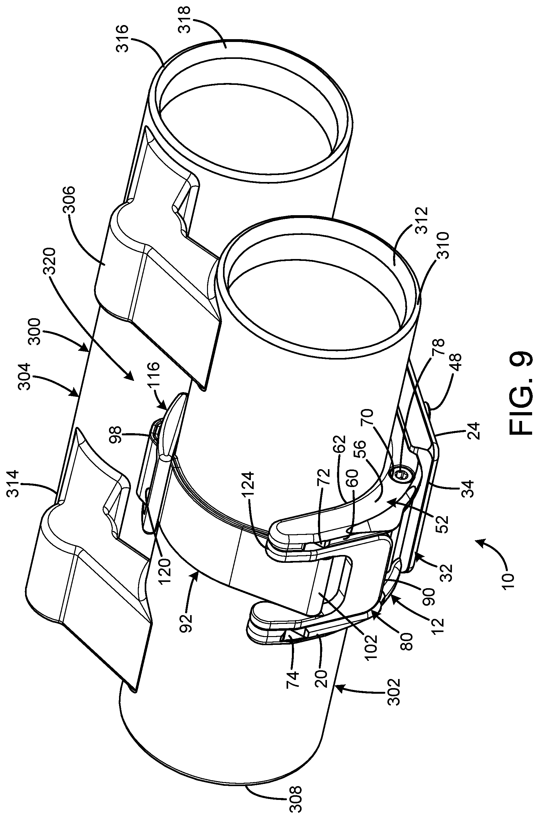 Patent US11774741 Figure 9 – Support facility for a binocular