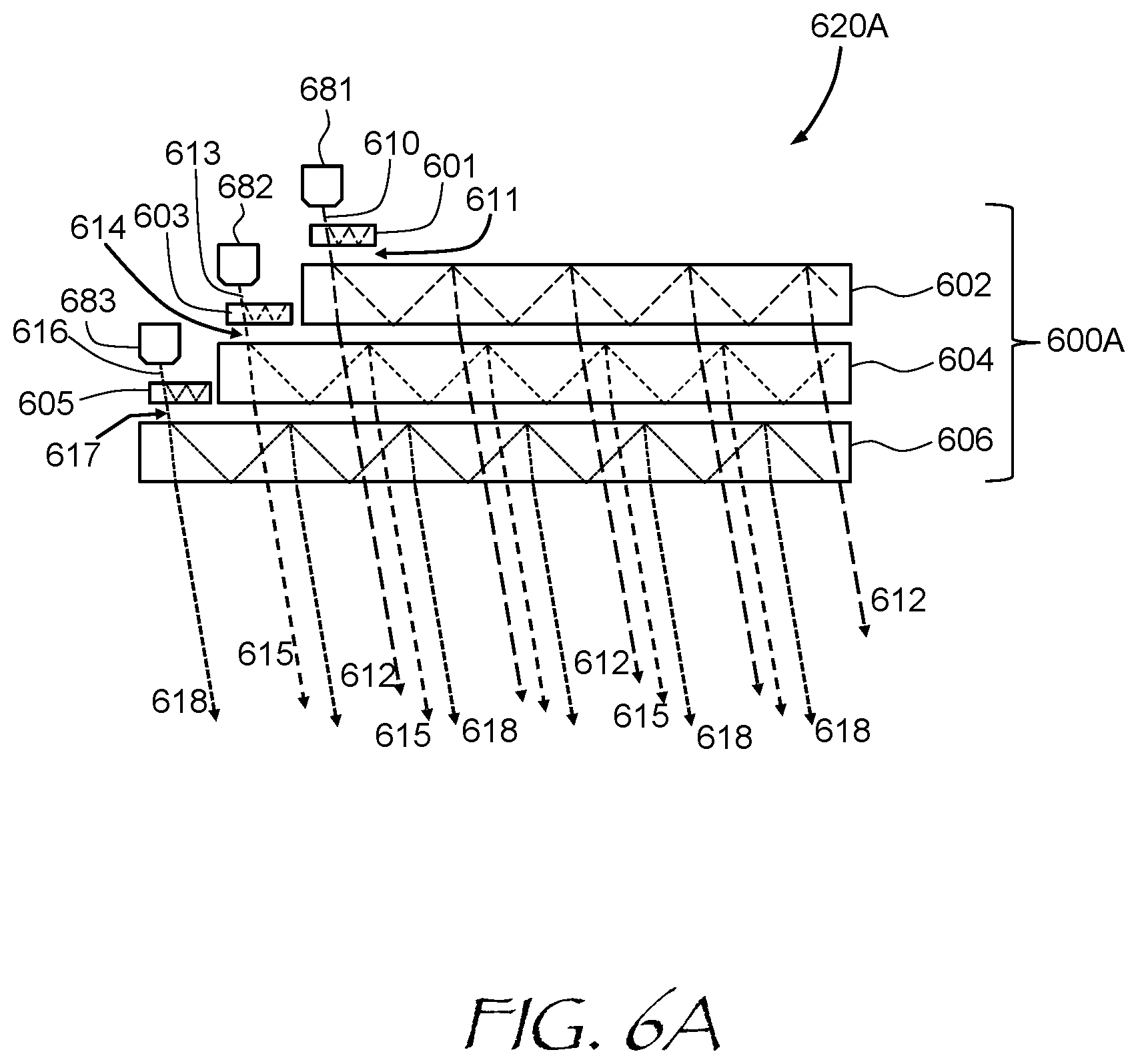 Patent US11774753 Figure 4 – Cascaded pupil-replicating waveguides