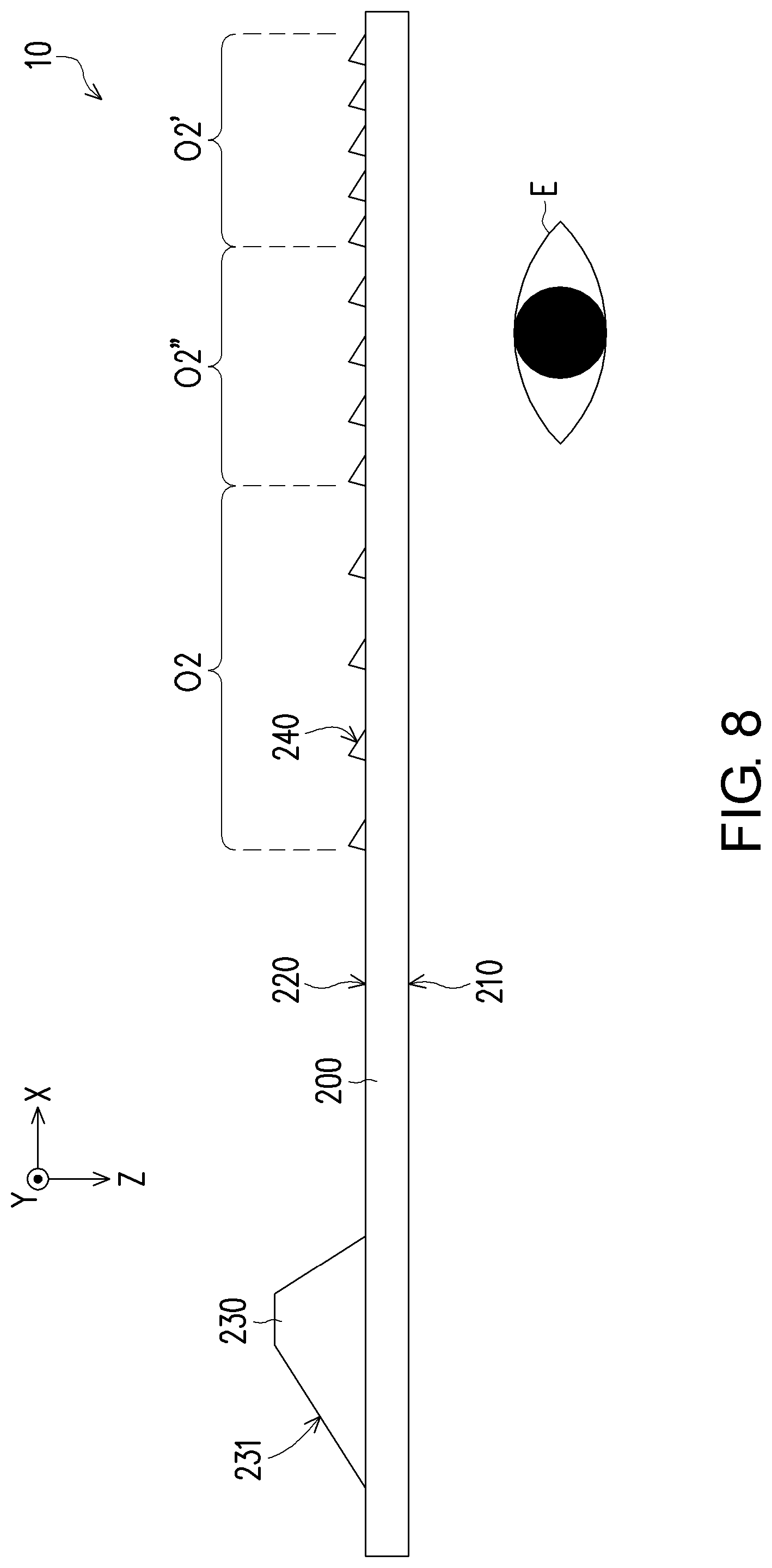 Patent US11774755 Figure 8 – Near-eye optical system