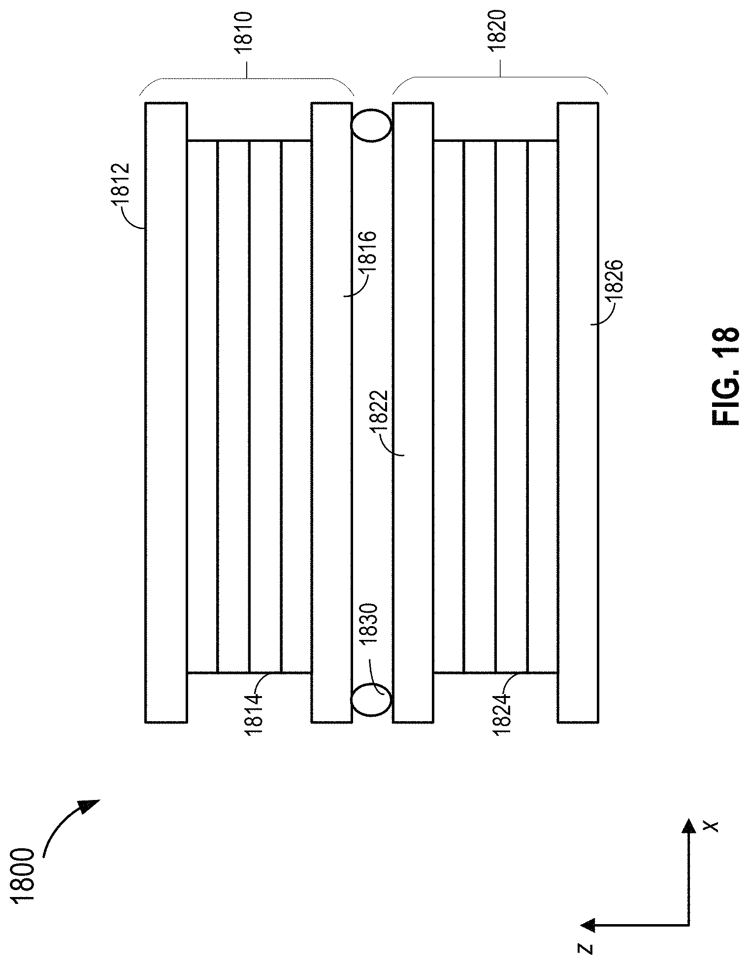 Patent US11774758 Figure 18 – Waveguide display with multiple monochromatic projectors