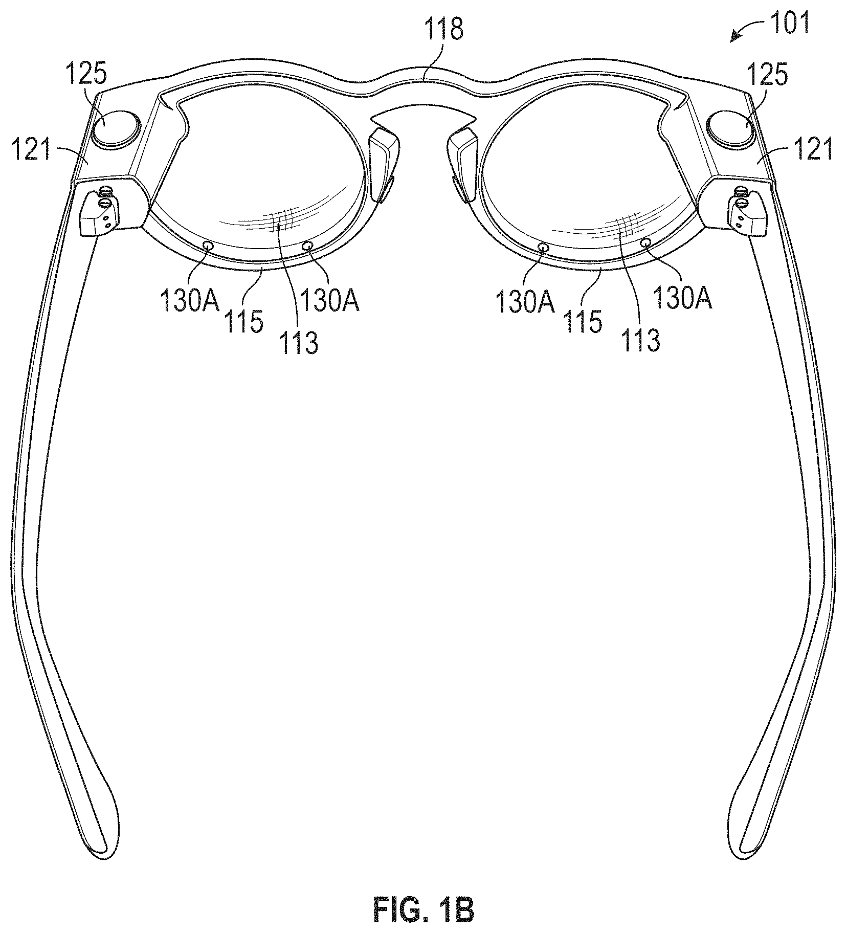 Patent US11774760 Figure 2 – Wearable device with in-eye display capability
