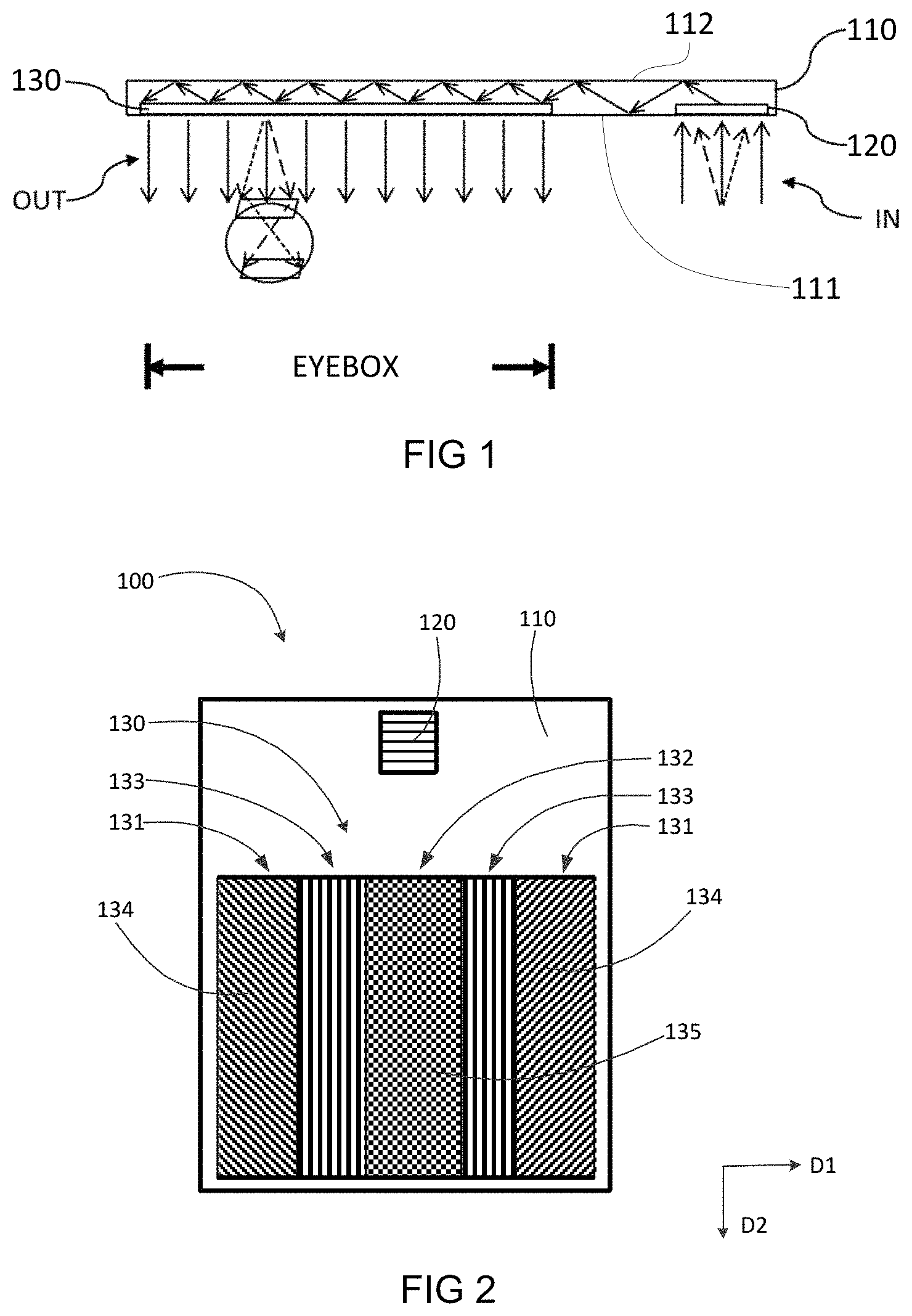 Patent US11774767 Figure 1 – Diffractive optical waveguide and display device