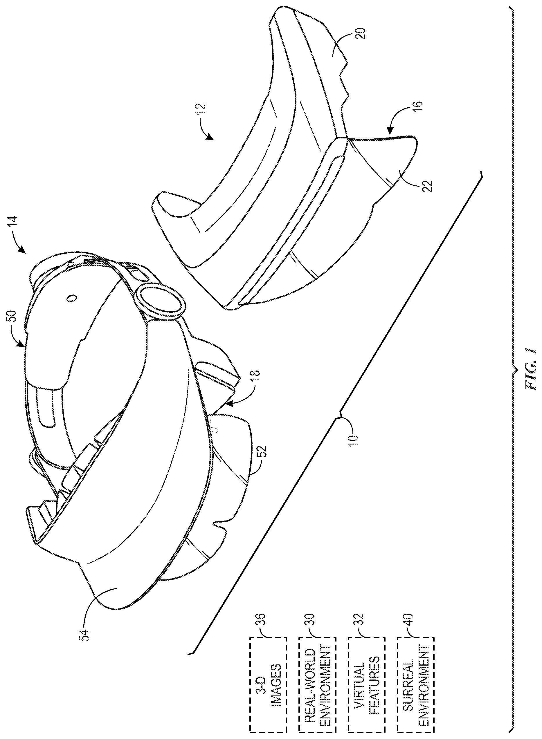 Patent US11774770 Figure 1 – Interface device with three-dimensional (3-D) viewing functionality