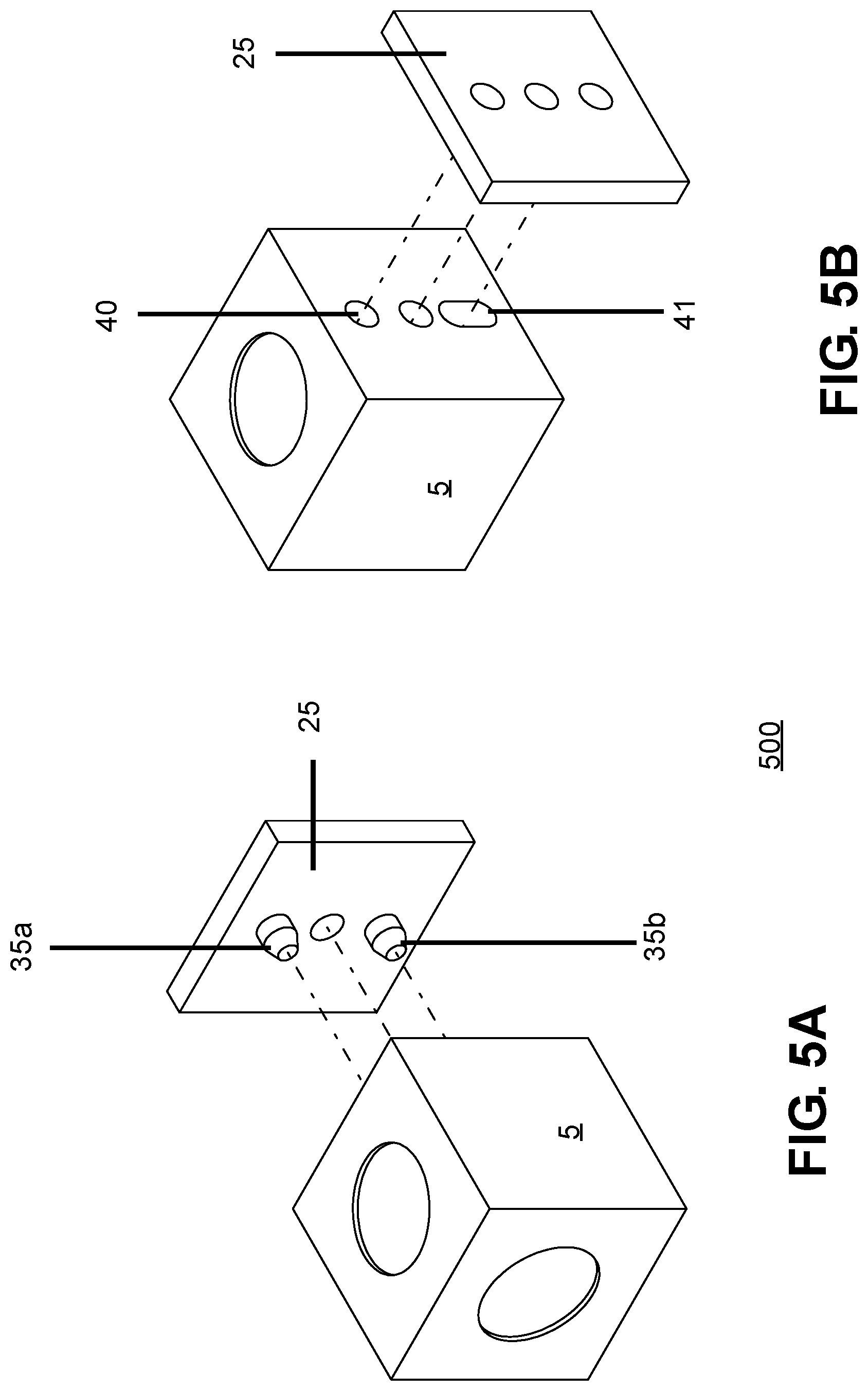 Patent US11774773 Figure 5 – Couplers for optical devices for reflected light and fluorescence detection and methods for use