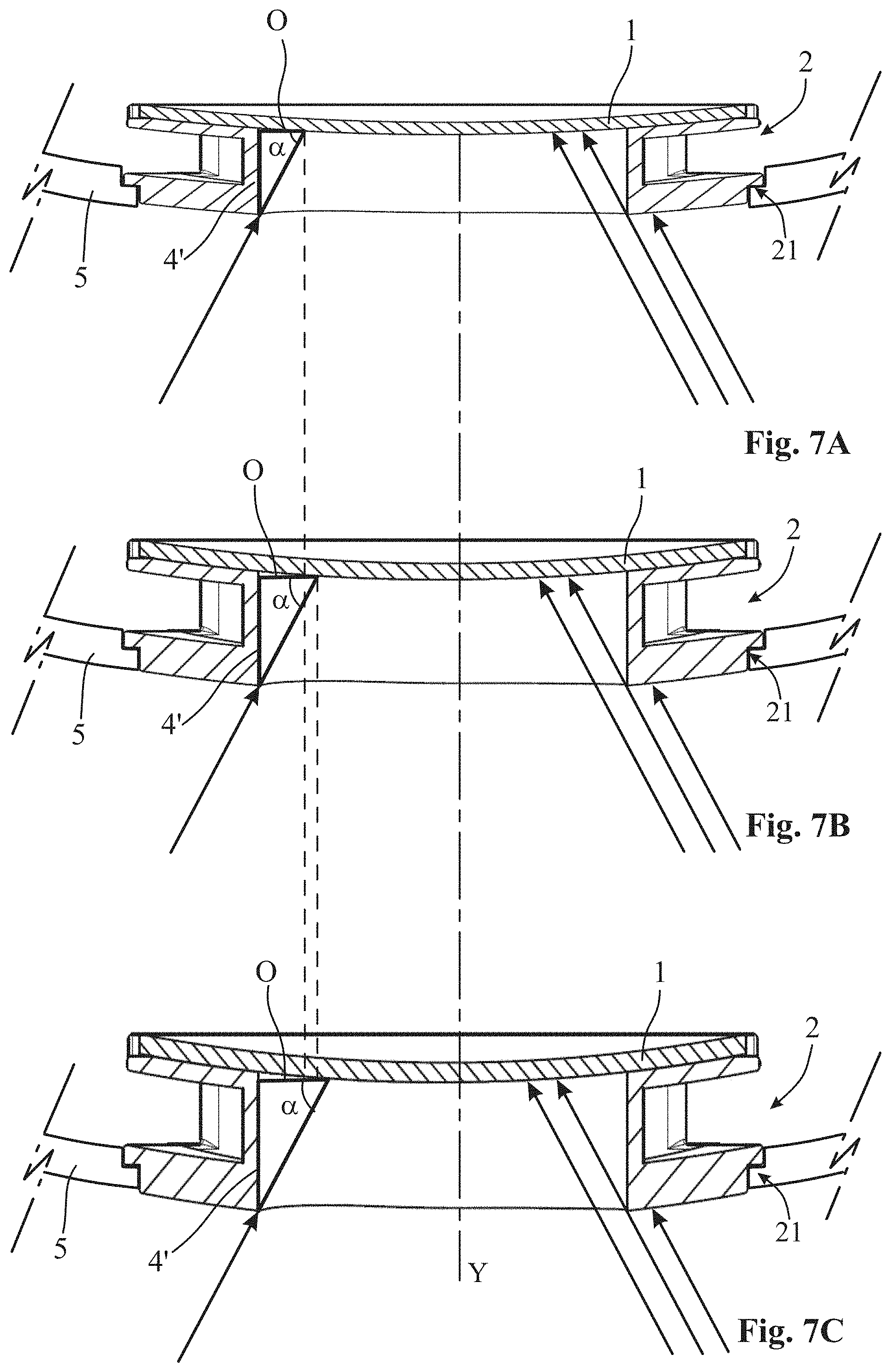 Patent US11774777 Figure 5 – Method for making an eyeglass lens coated by means of physical vapor deposition PVD