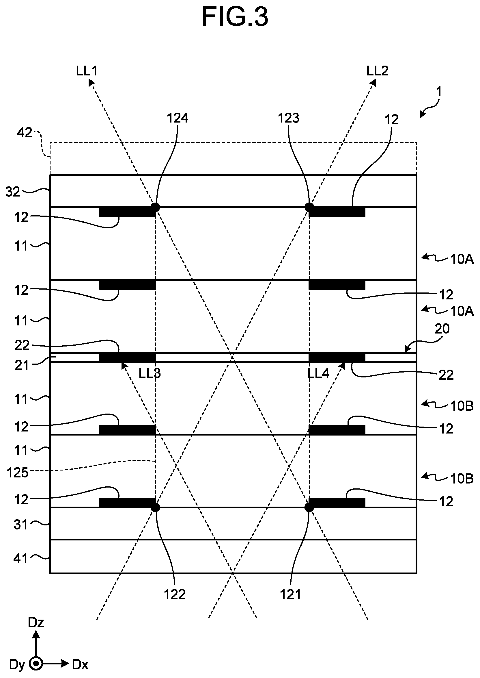 Patent US11774786 Figure 3 – View-angle control device and display device