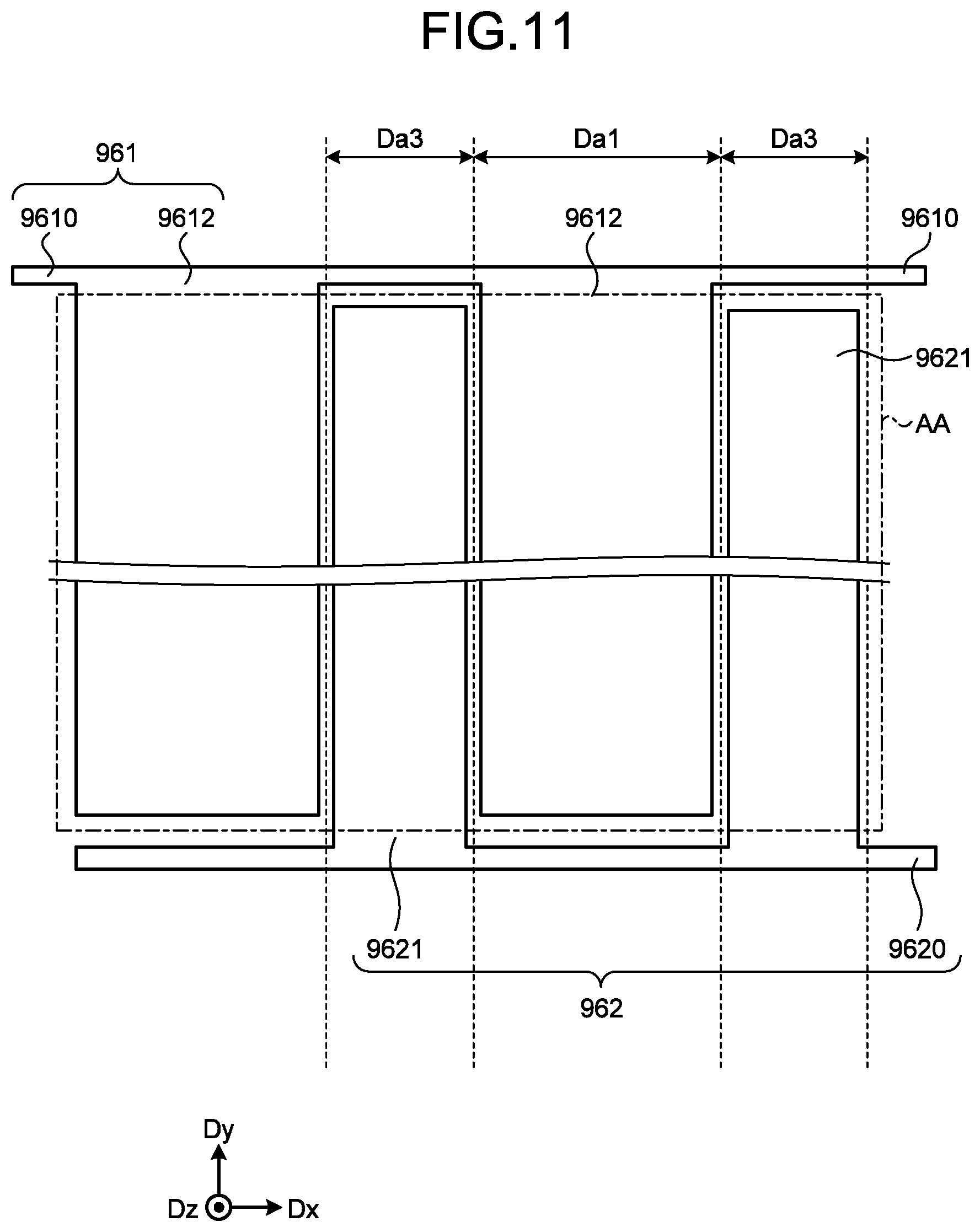 Patent US11774786 Figure 10 – View-angle control device and display device