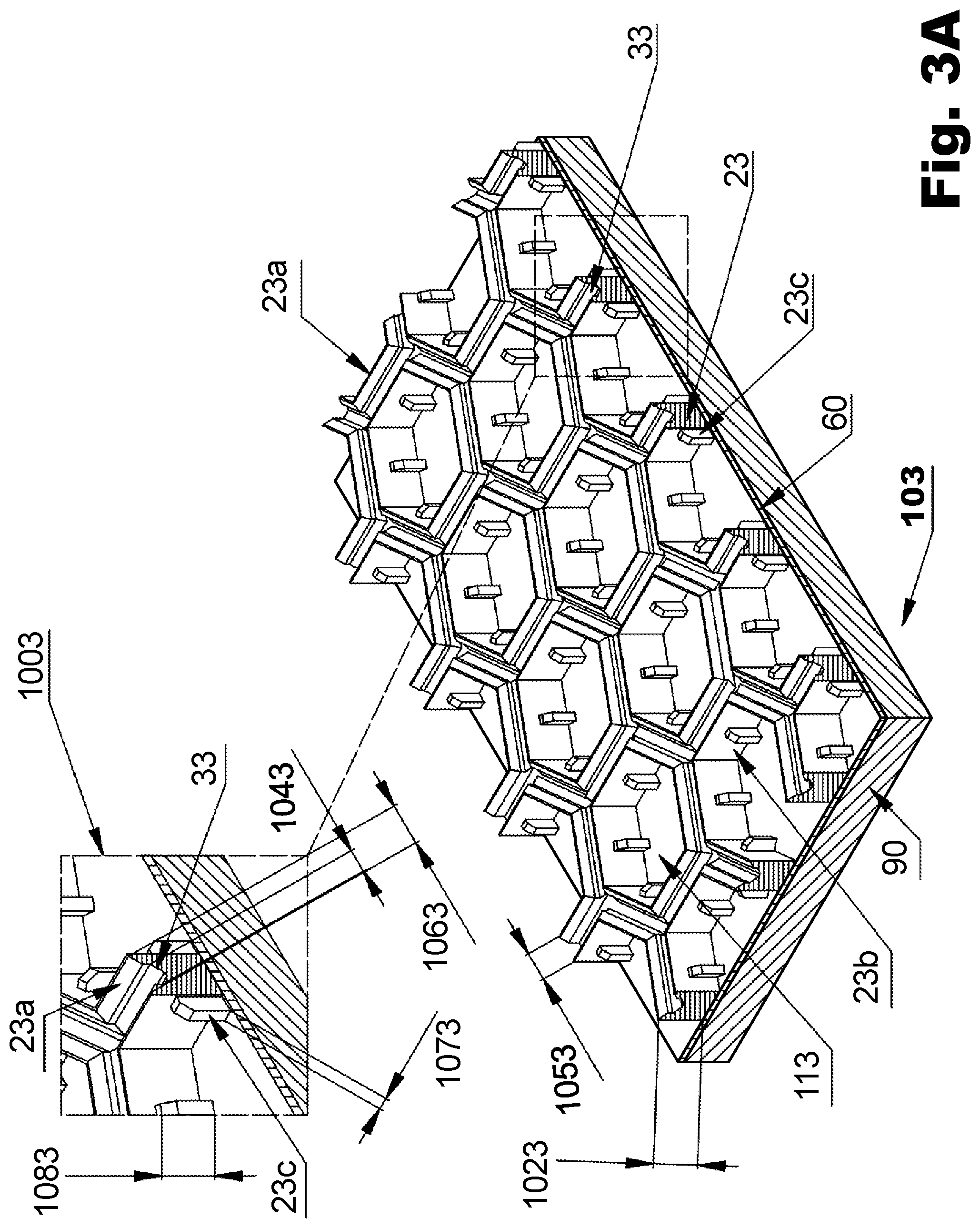 Patent US11774791 Figure 6 – Switchable light modulator device comprising polymer structures that create a plurality of cavities that are sealed with a fluid comprising electrophoretic particles