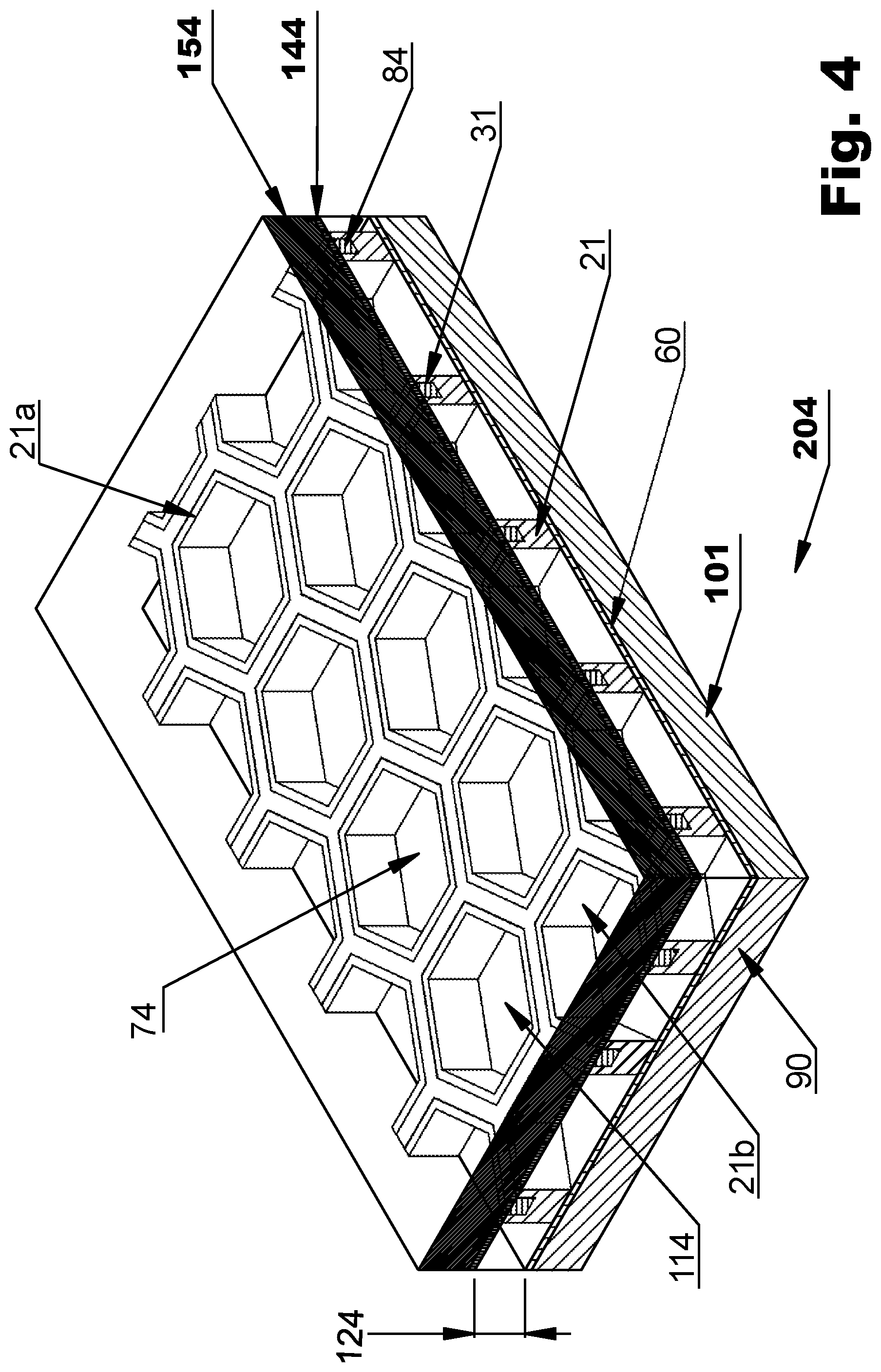 Patent US11774791 Figure 8 – Switchable light modulator device comprising polymer structures that create a plurality of cavities that are sealed with a fluid comprising electrophoretic particles