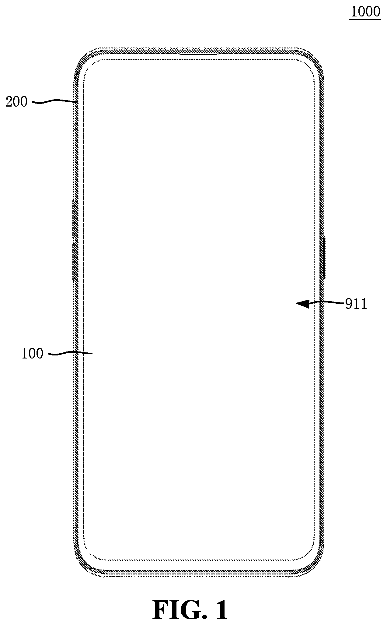 Patent US11774792 Figure 1 – Display device including a photosensitive layer and a collimation layer and electronic device