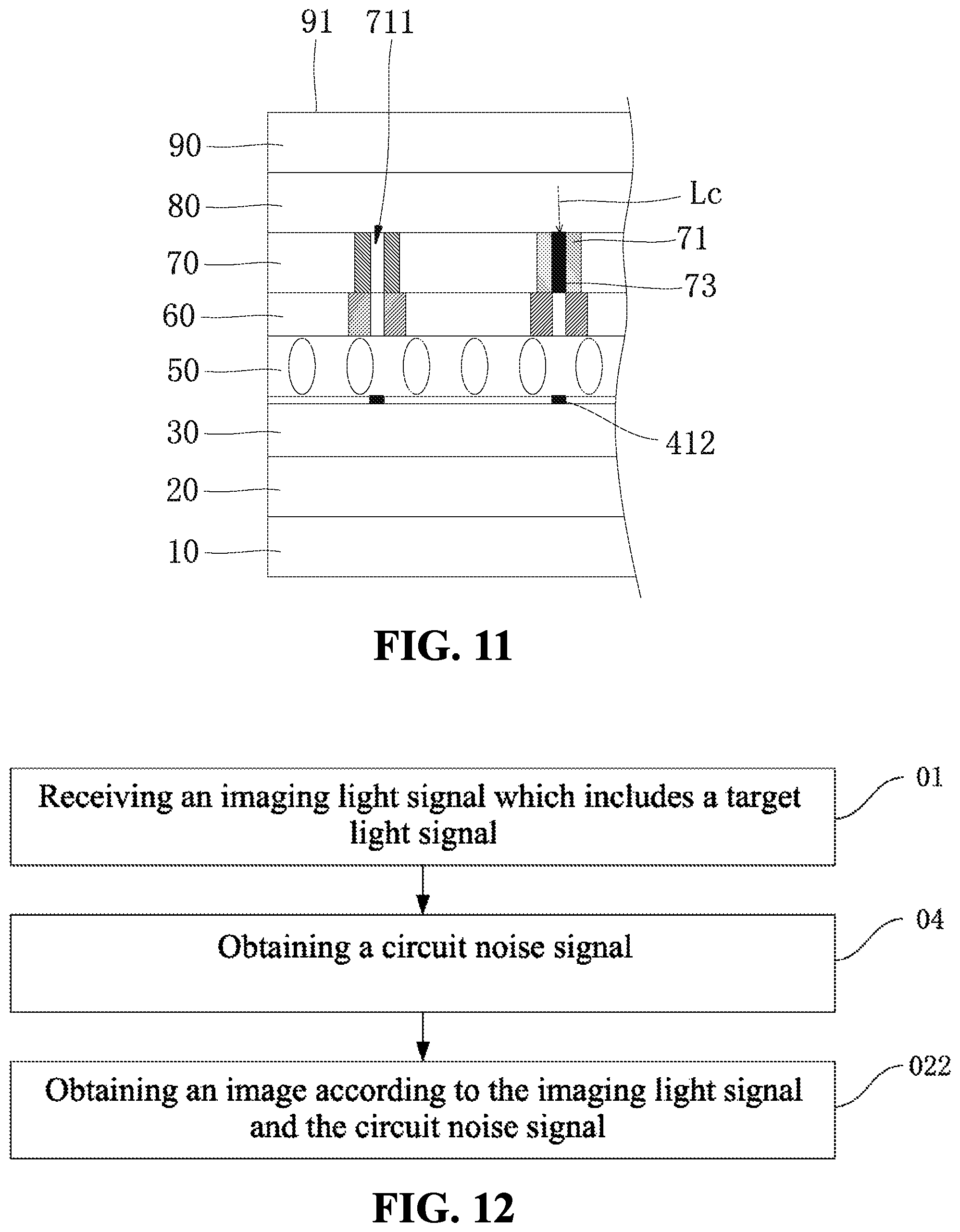 Patent US11774792 Figure 8 – Display device including a photosensitive layer and a collimation layer and electronic device