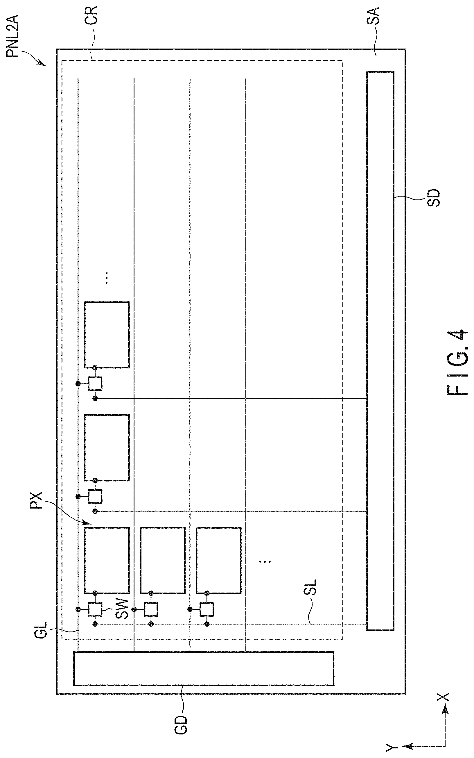 Patent US11774793 Figure 4 – Electronic apparatus and display device