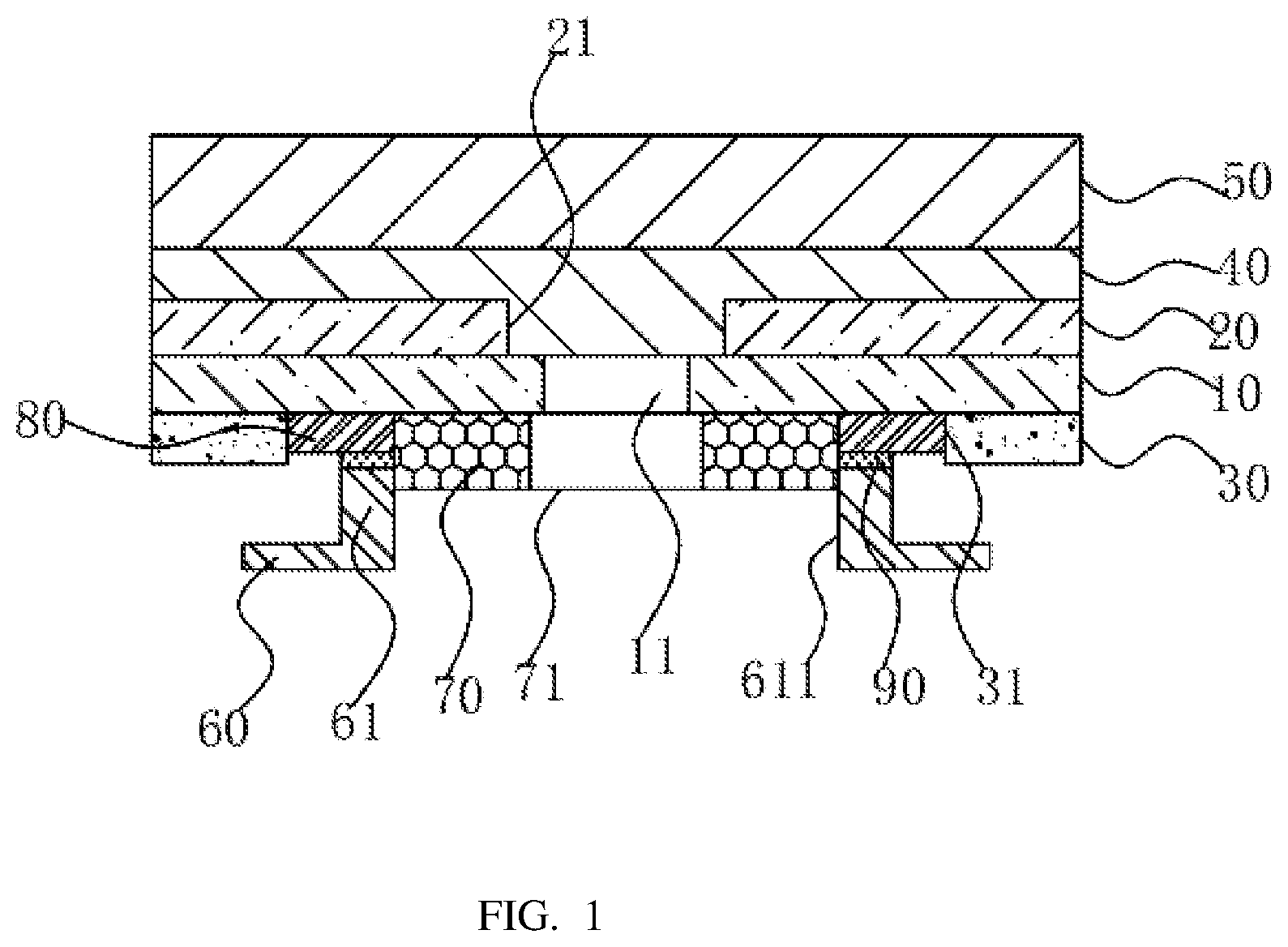 Patent US11774795 — Liquid crystal display panel — Figure 1