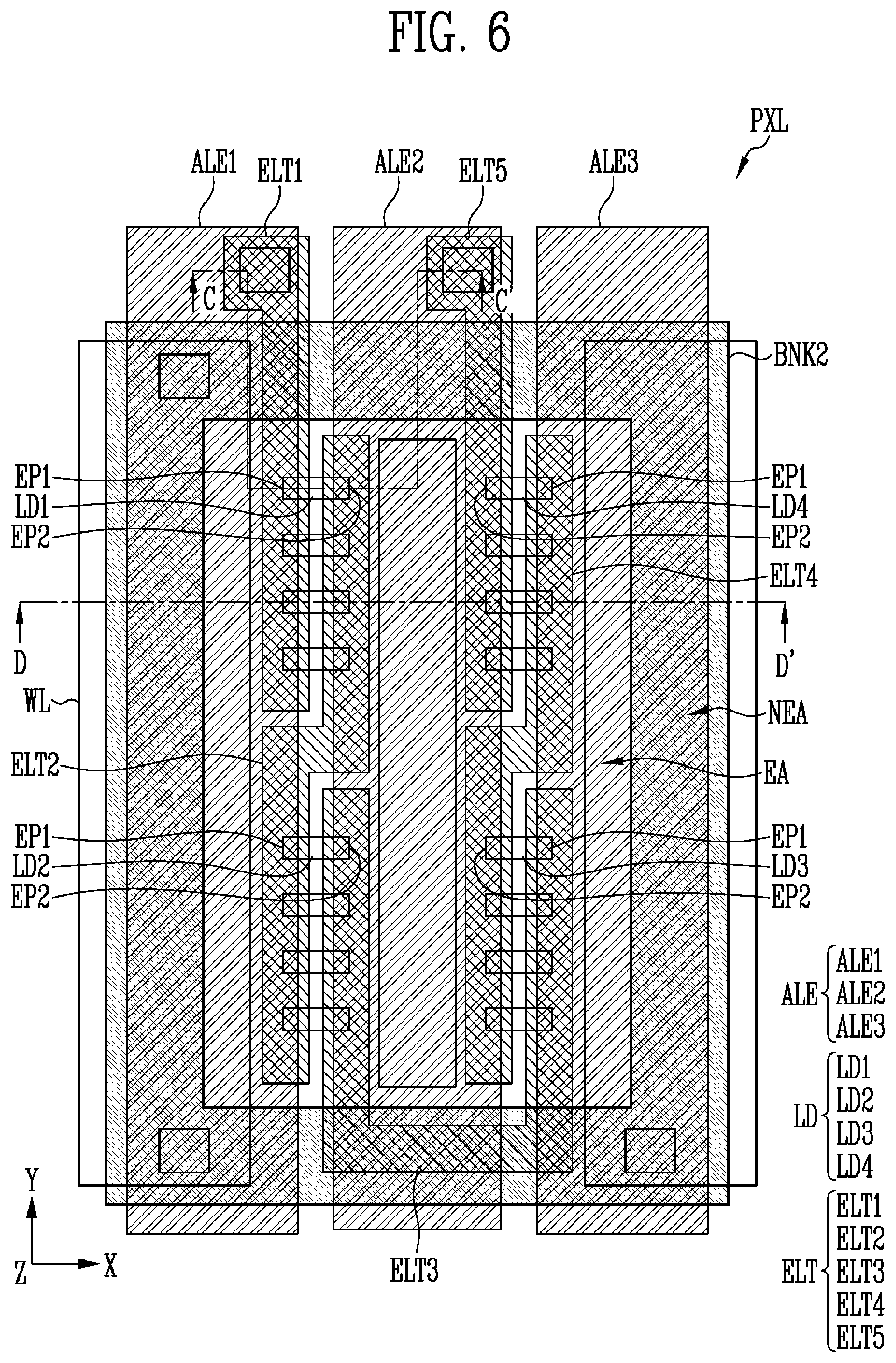 Patent US11774796 Figure 6 – Display device and method of manufacturing the same