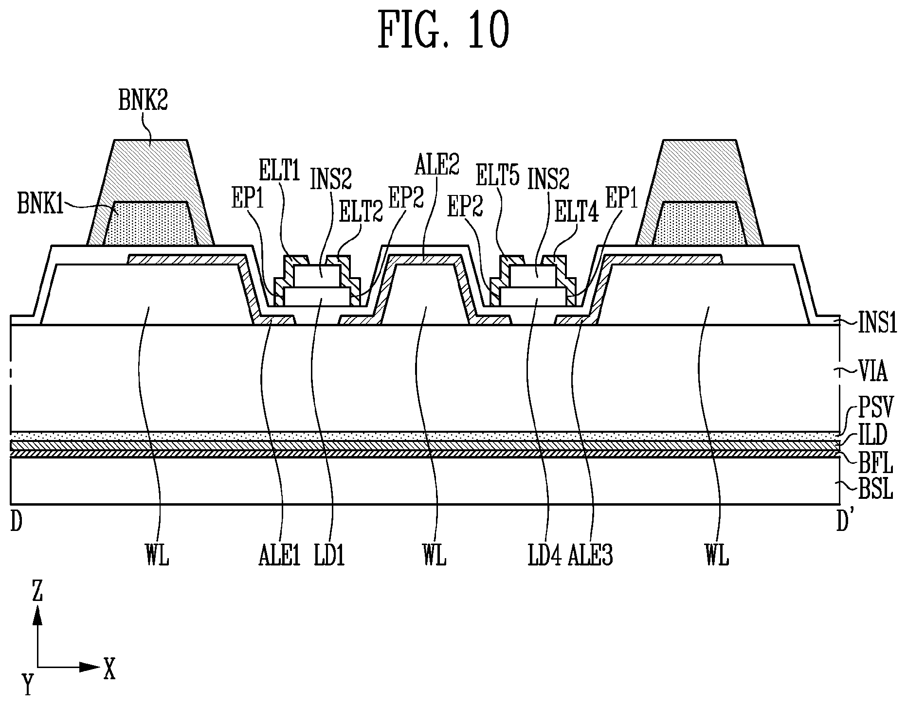Patent US11774796 Figure 10 – Display device and method of manufacturing the same