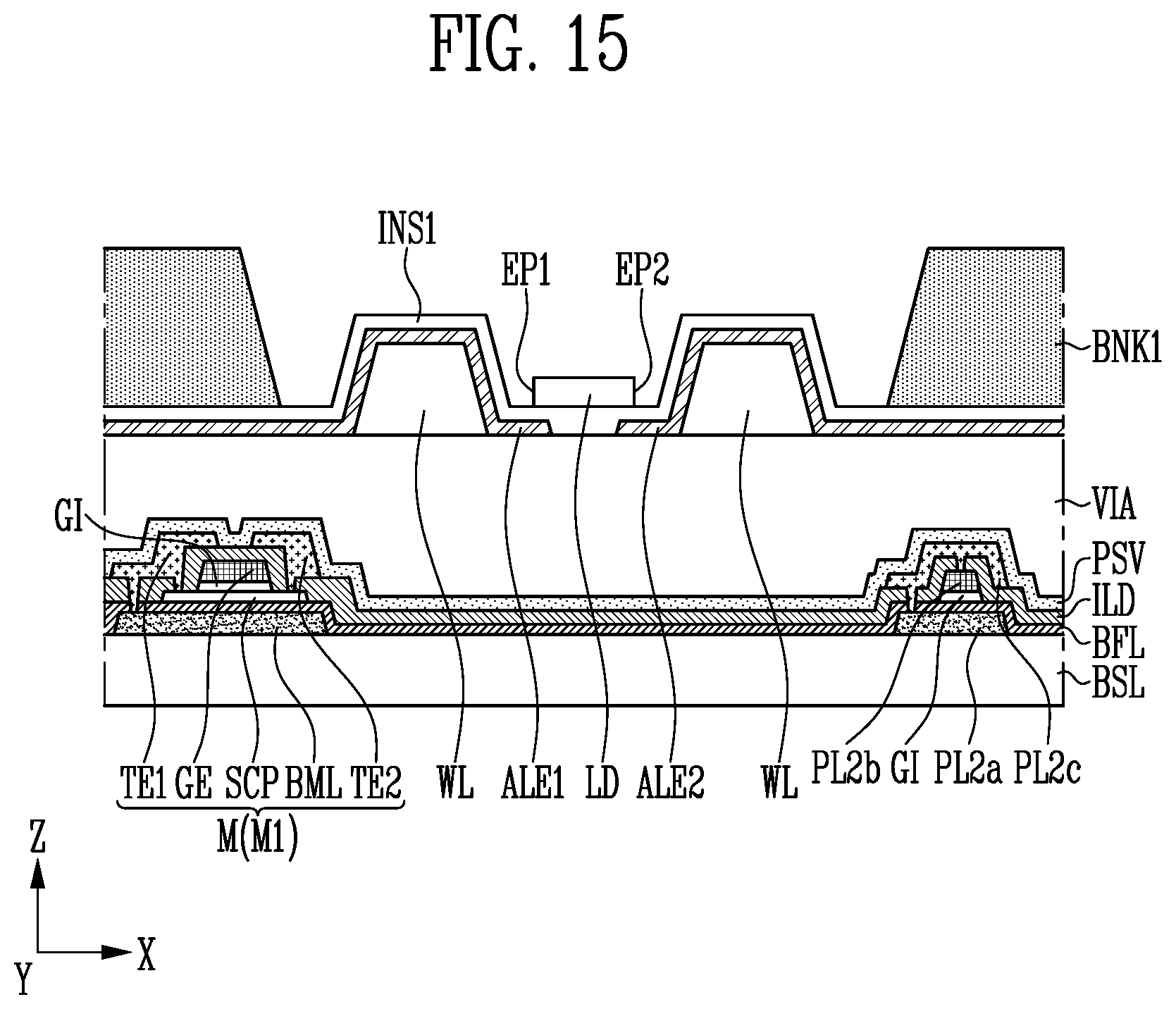 Patent US11774796 Figure 15 – Display device and method of manufacturing the same