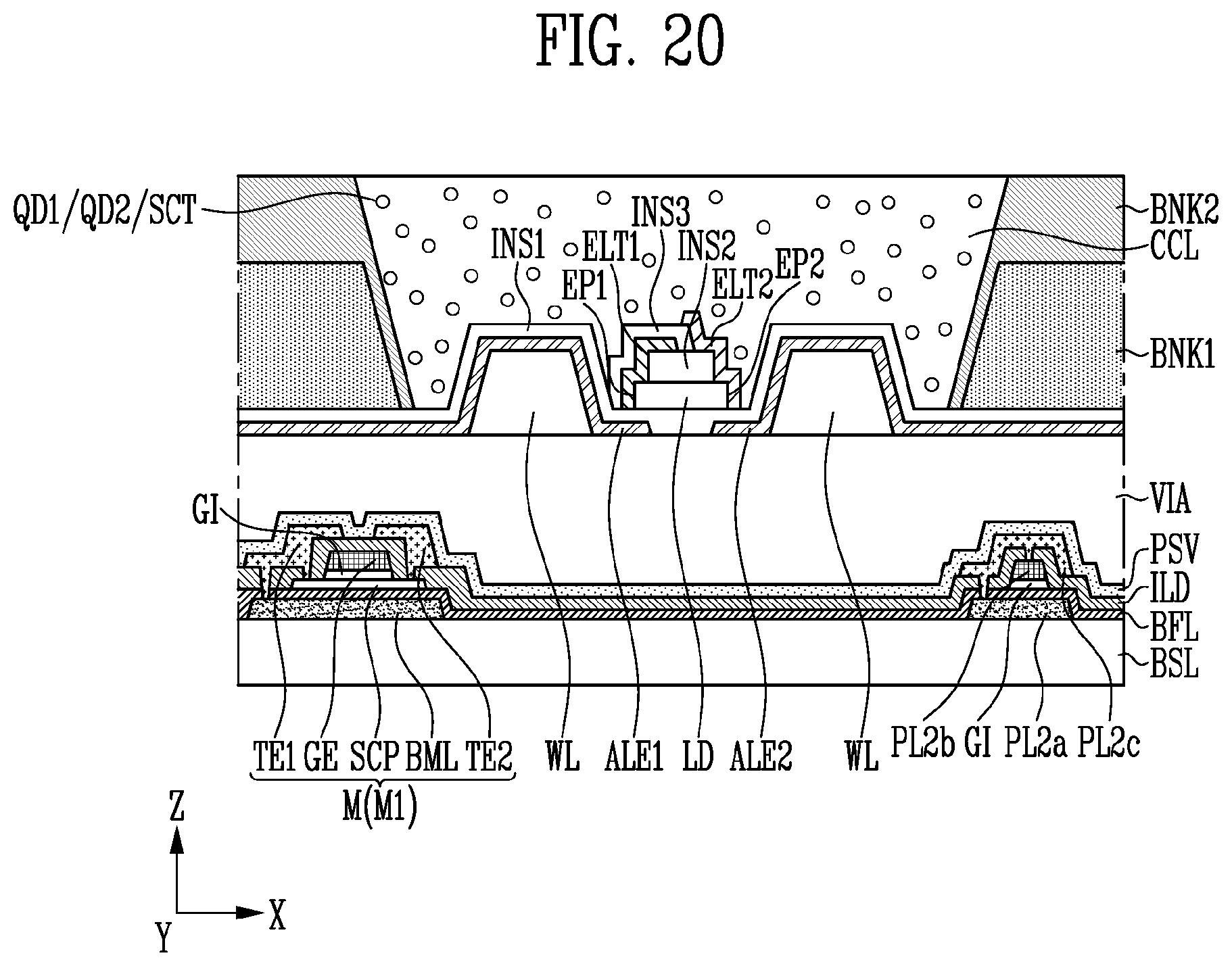 Patent US11774796 Figure 20 – Display device and method of manufacturing the same