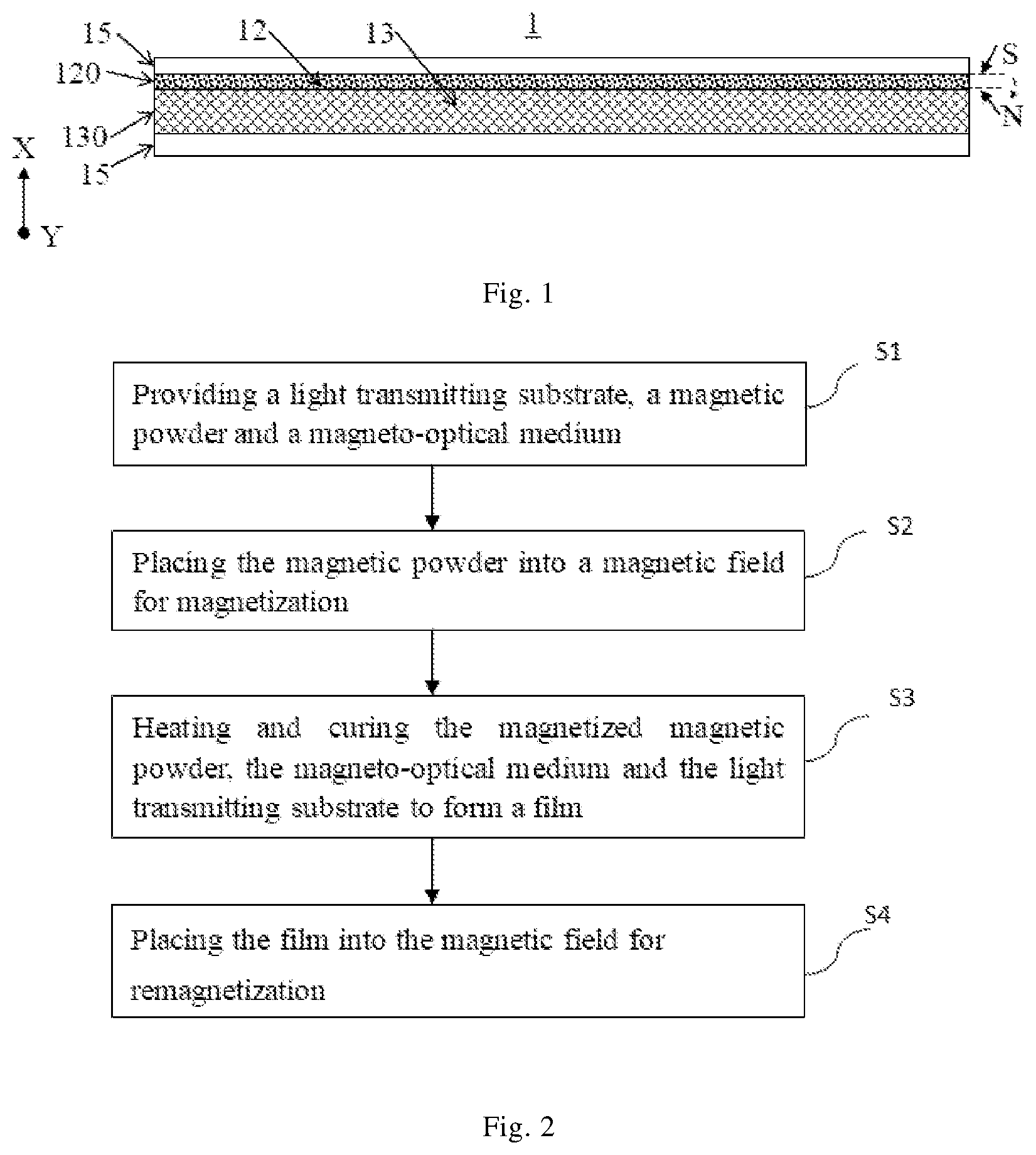 Patent US11774803 Figure 1 – Optical film and preparation method therefor, and display device