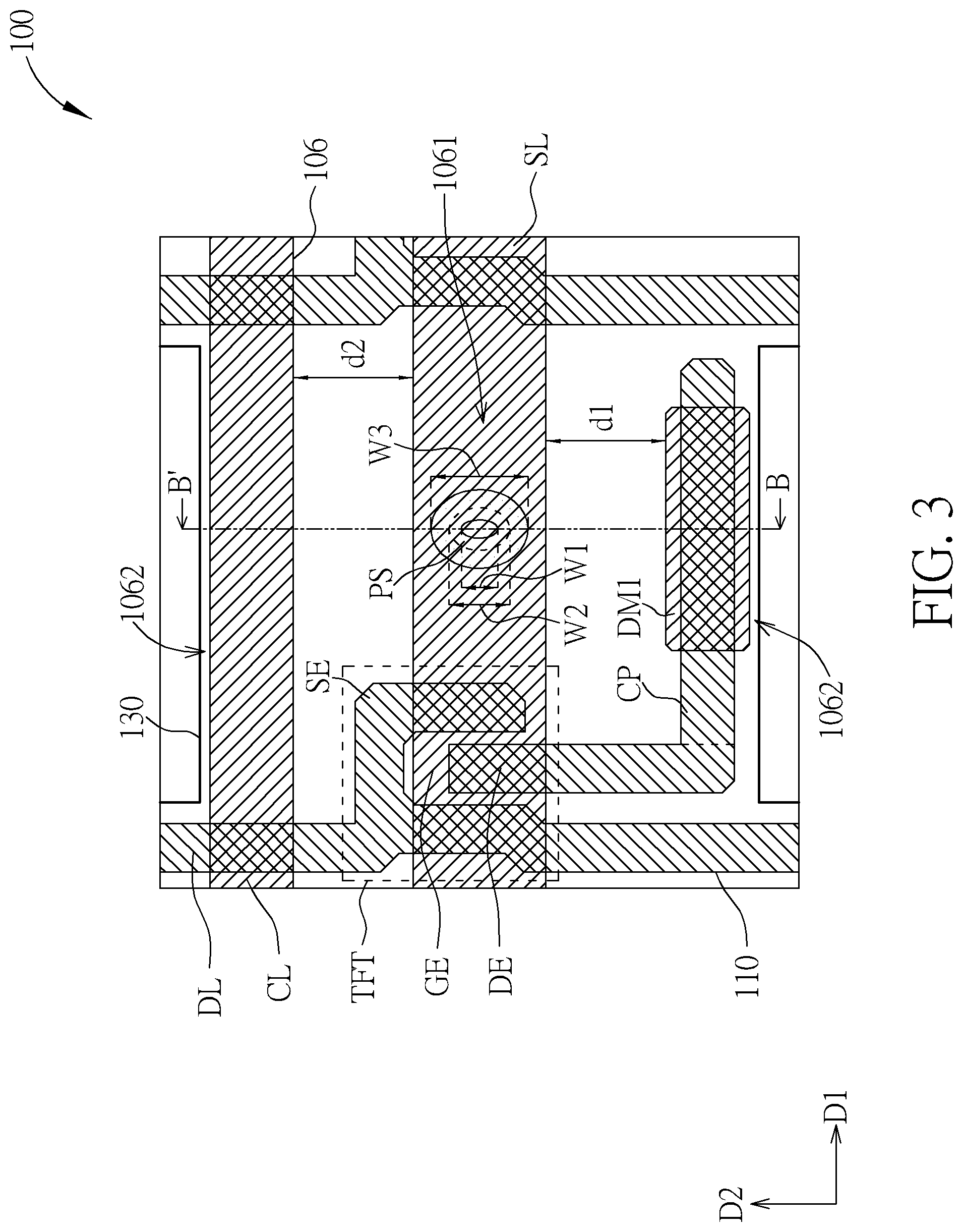 Patent US11774804 Figure 3 – Display device